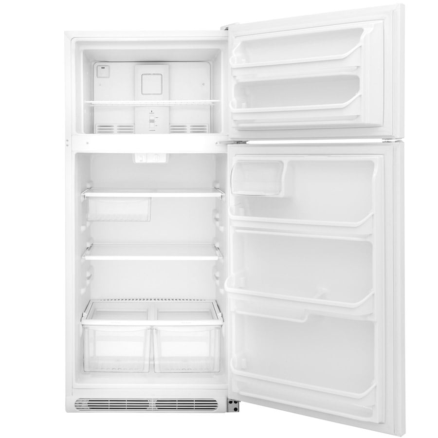 Frigidaire 18-cu ft Top-Freezer Refrigerator (White) at Lowes.com