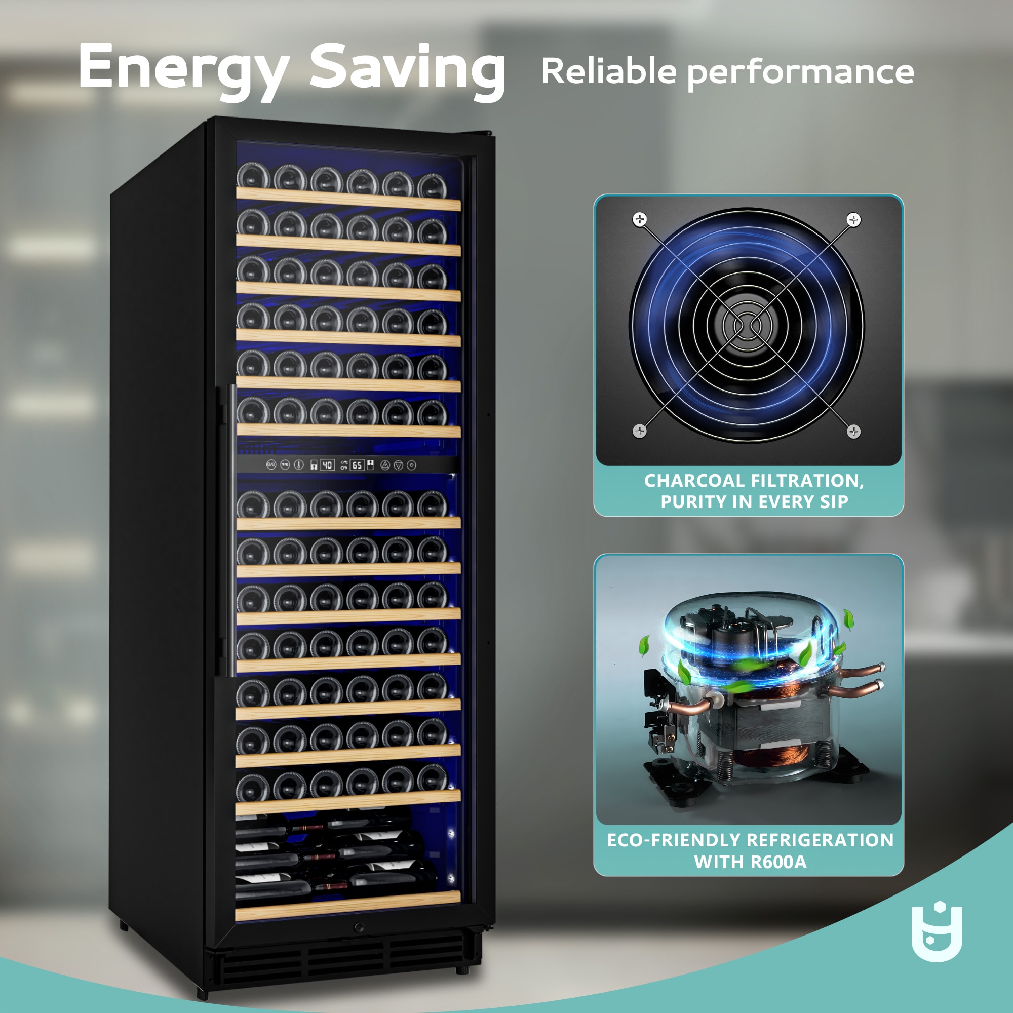 Euhomy FWC005-24BL-E-LS-SC Beverage-Dispensers - View #3