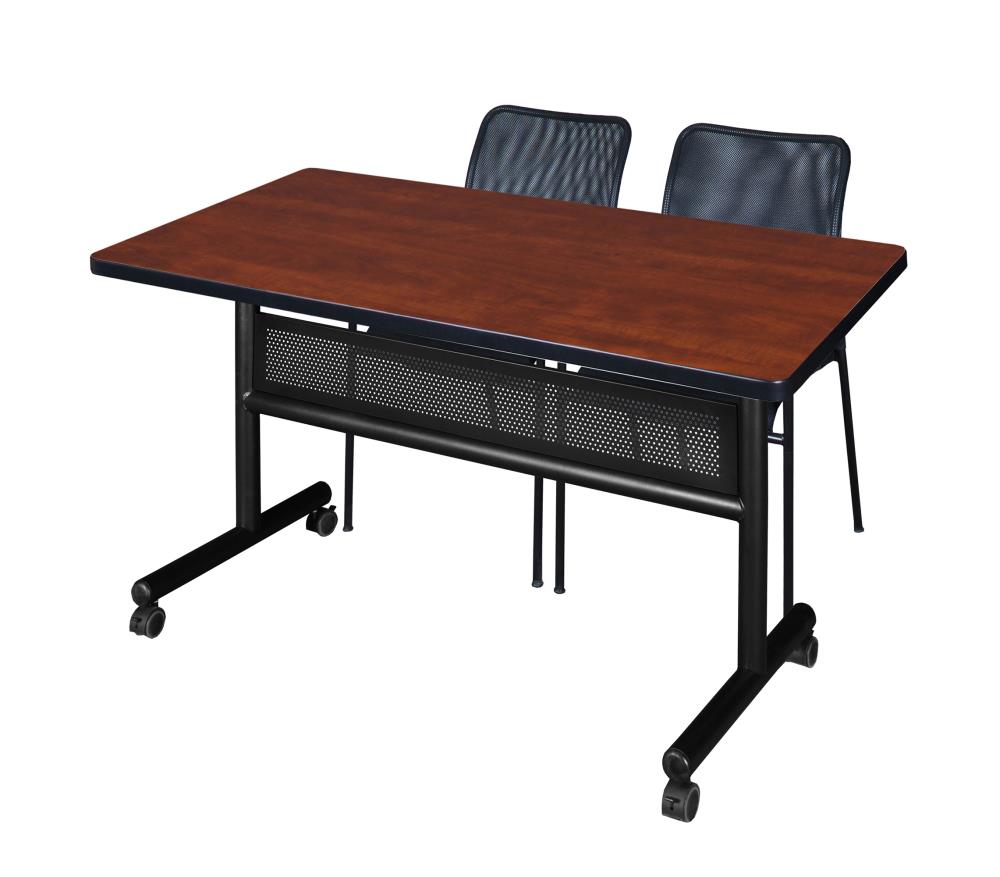 Regency MKFTM4830CH75BK Training Red 4-Person Training Table (48-in W x 29-in H)