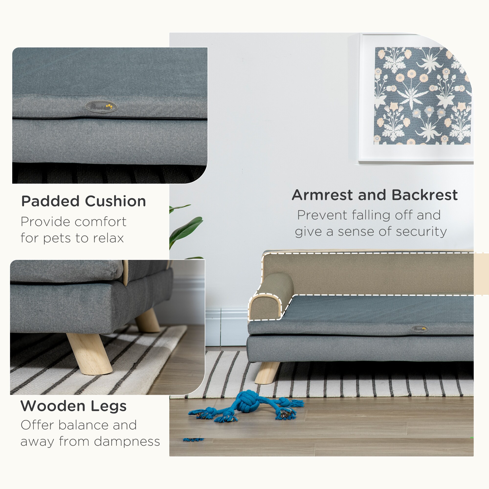 PawHut D04-256V00CG Pet-Beds - View #7