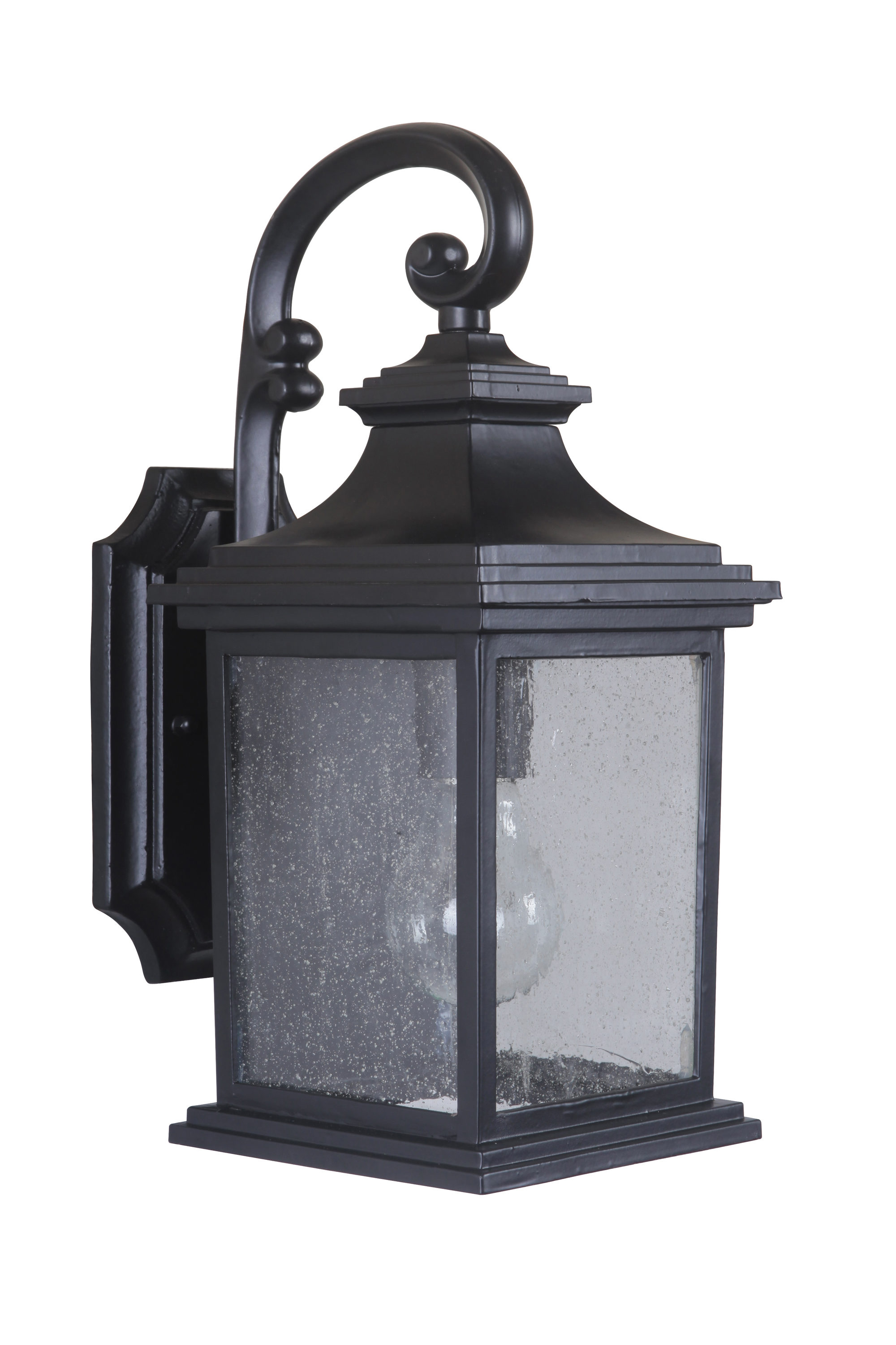 Craftmade Z3204-MN Gentry 1 -Light 13.61-in H Black Hardwired Outdoor Wall Light