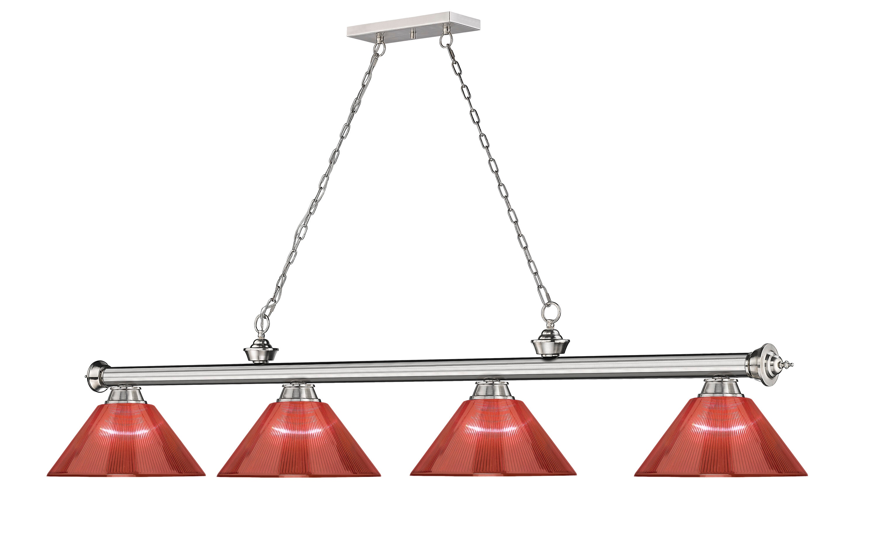 Z-Lite 2306-4BN-ARBG Pool-Table-Lighting - View #3