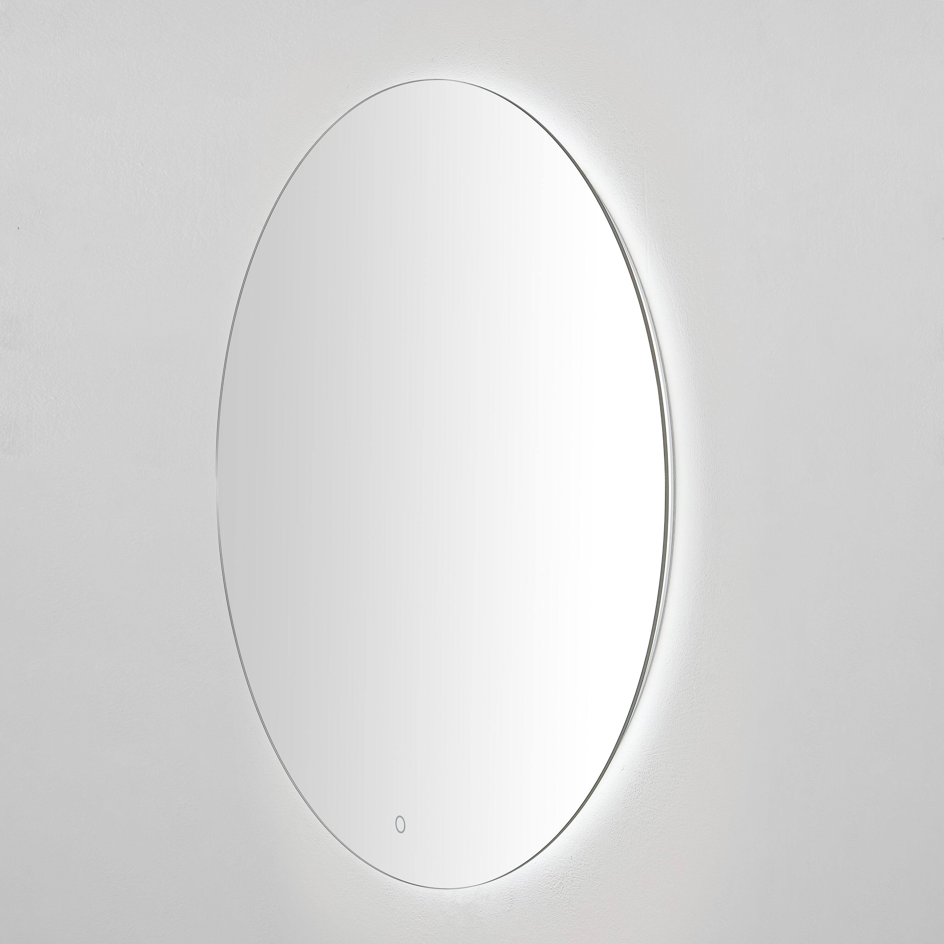 Ashden 36" Round Frameless LED Backlit Wall Mirror