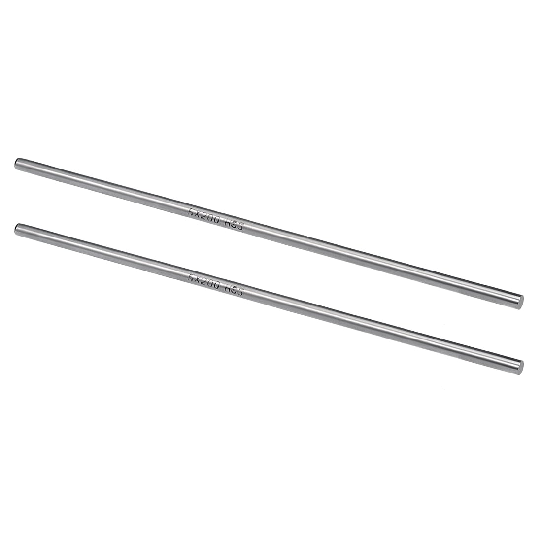 Unique Bargains Round Steel Rod 5mm HSS Lathe Bar Stock Tool 200mm Long for Shaft Gear Drill Lathes Boring Machine Turning Miniature Axle Cylindrical Pin DIY Craft Tool 2pcs