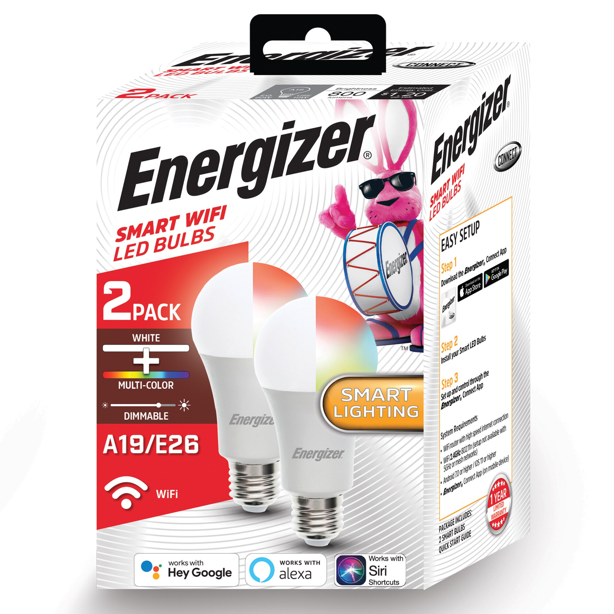 Zigbee Edison ST19/E26 2 Packs - Hub Required