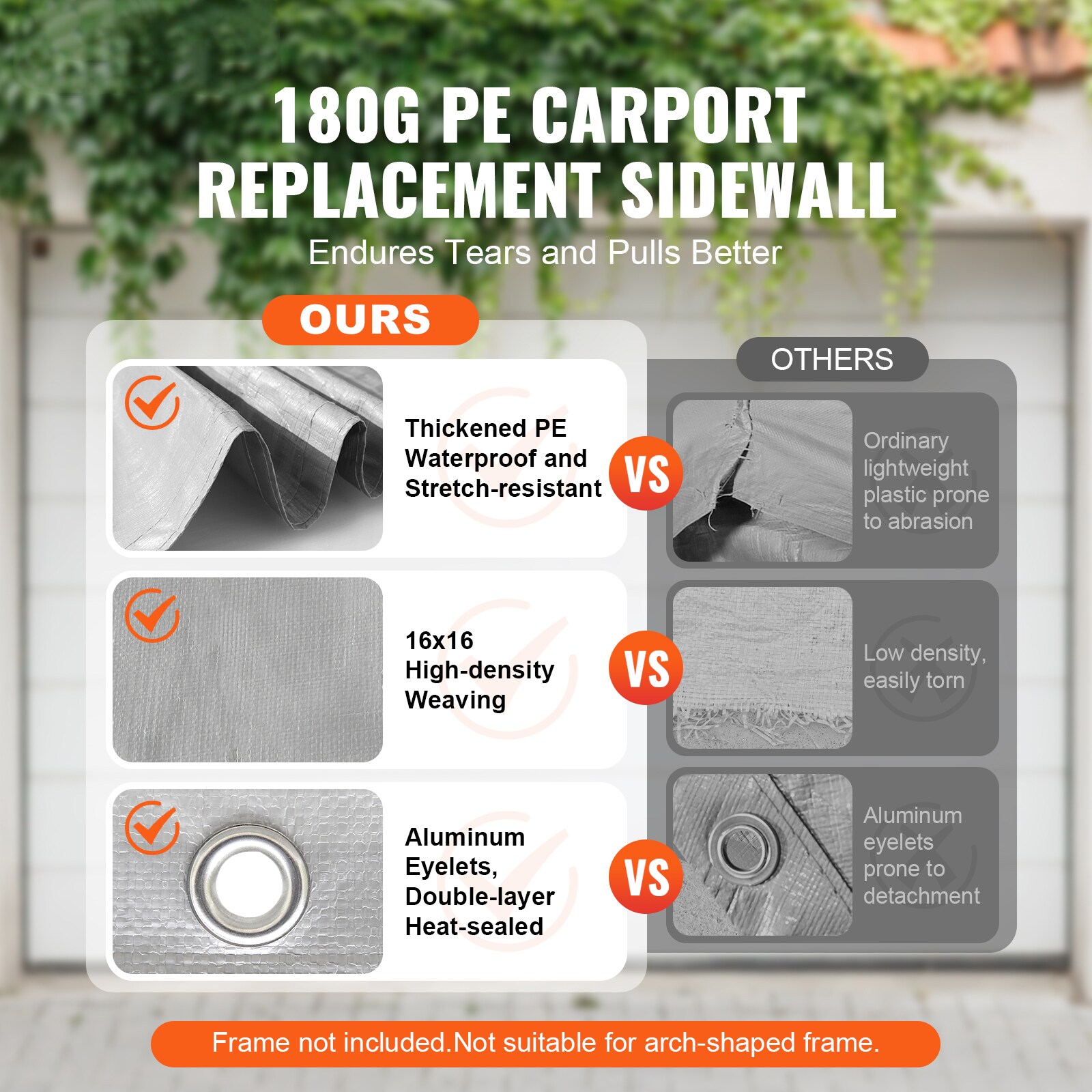 VEVOR SCCKPB13X20F05040V0 Carport-Covers - View #2