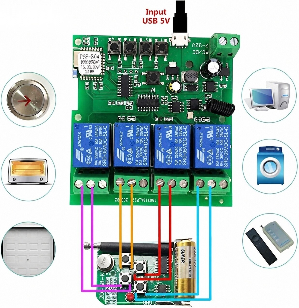 AOIZGMY LAZ0718Z064 Garage-Door-Opener-Parts-Access - View #3