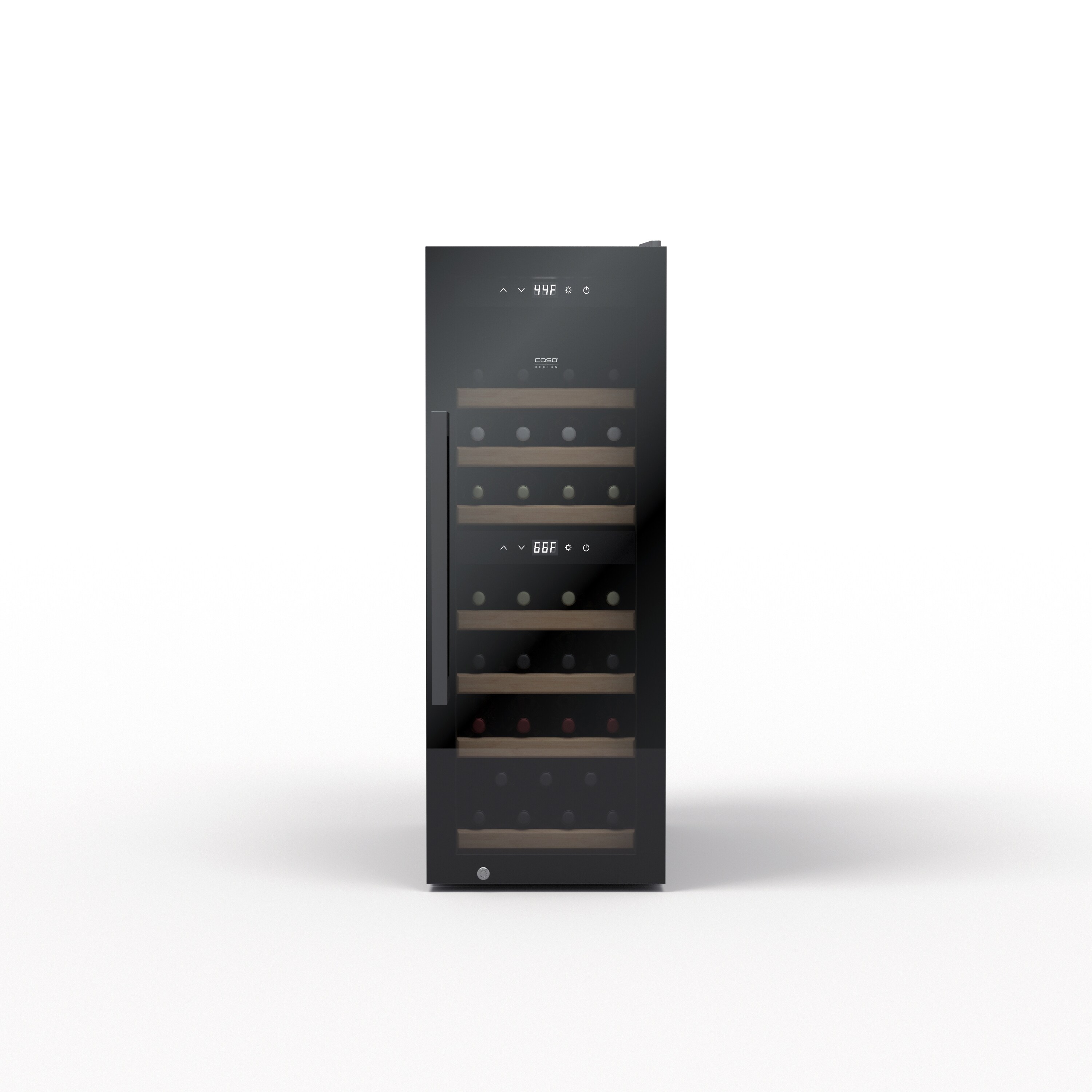 Caso Design 10721 15.55-Inches W 38 -Bottles Black Freestanding Indoor Wine Cooler