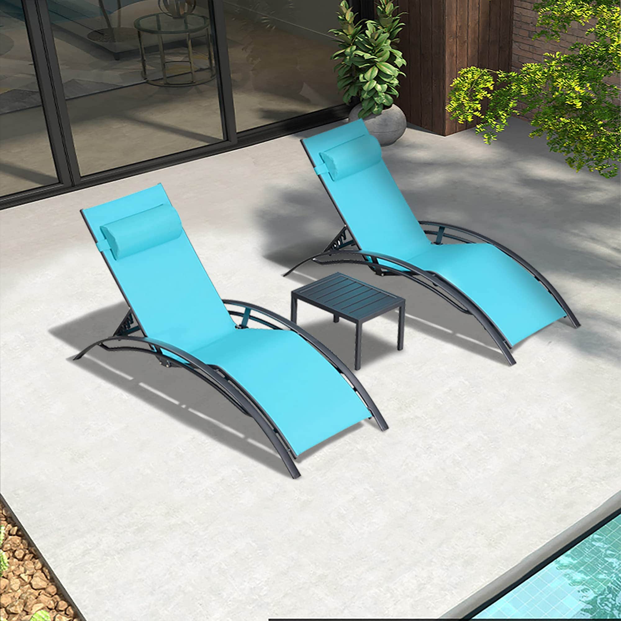 PURPLE LEAF LSMCLS01-BL Patio-Chairs - View #3