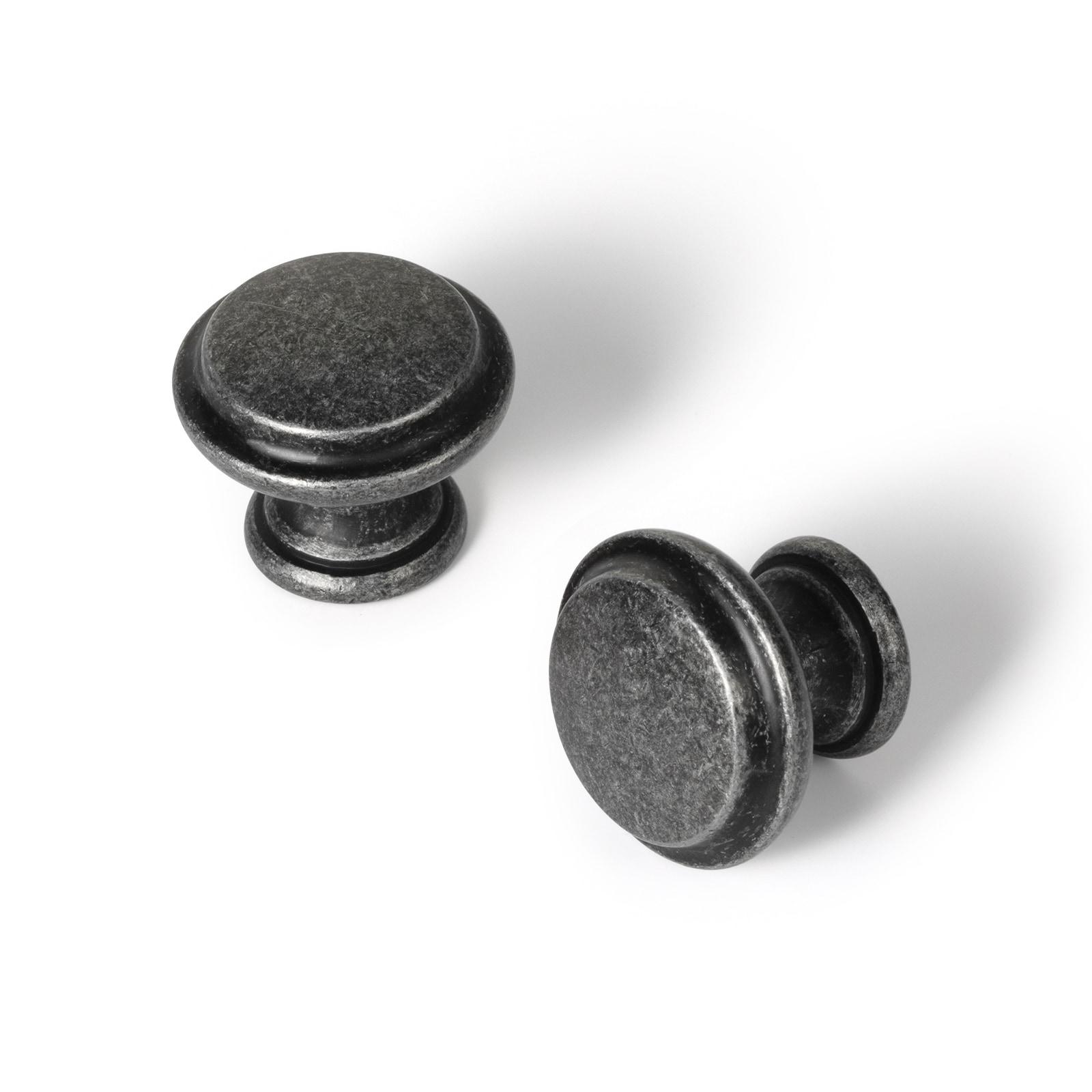Miaokesen 9217GUTIE-KNOB-12 1-3/10-in Weathered Nickel Round Classic Cabinet Knob 12 -Pack