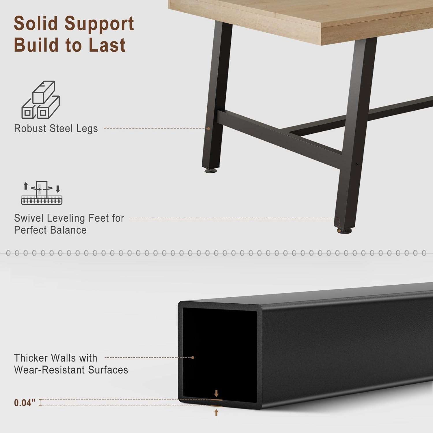 WhizMax DUKE-PHO-33FWI1WK Dining-Tables - View #5