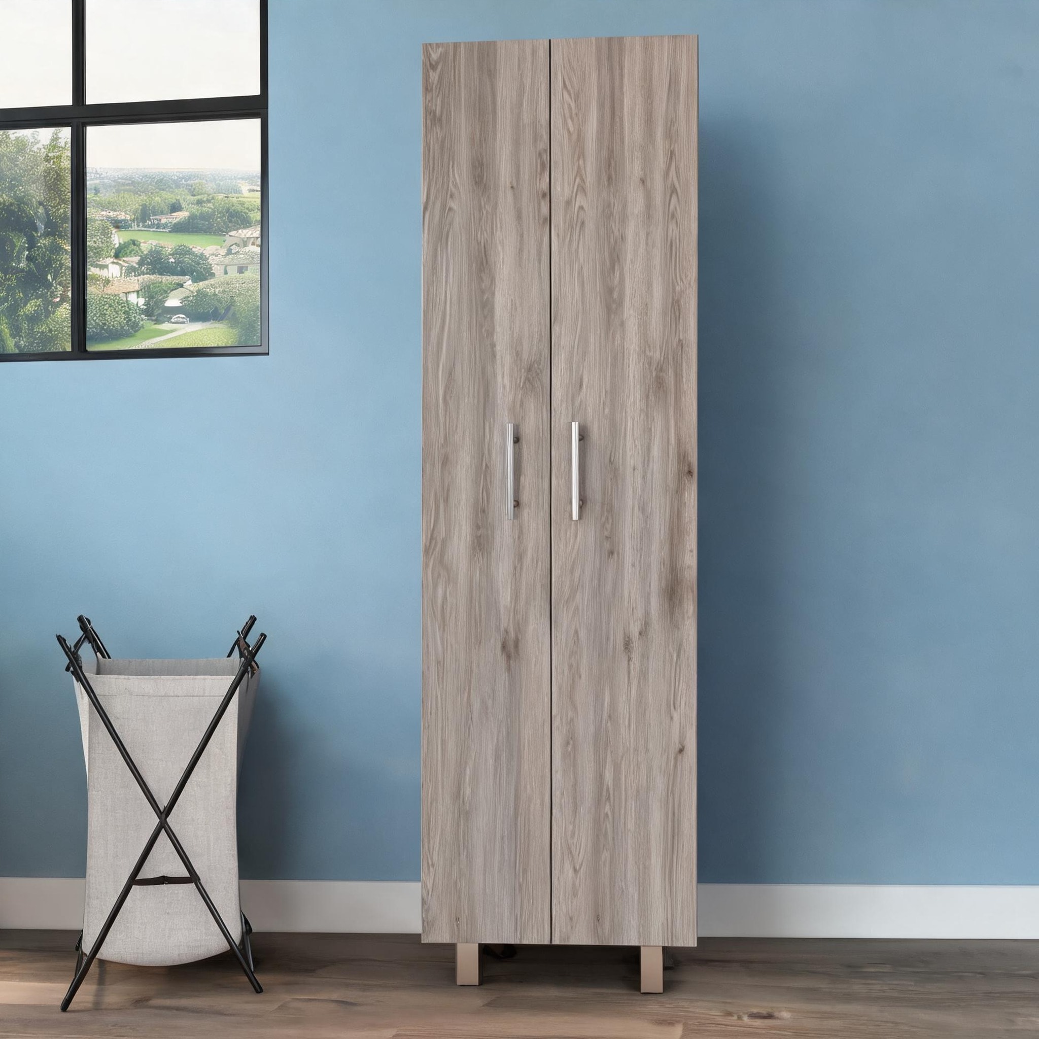 chillscreamni - 20.1 x 15.1 x 71.3 Cabinet featuring Shelving with Storage 20.1 x 15.1 x 71.3 in