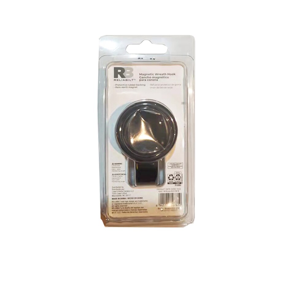 RELIABILT Rare Earth Neodymium Black Magnetic Storage/Utility Hook (Capacity)