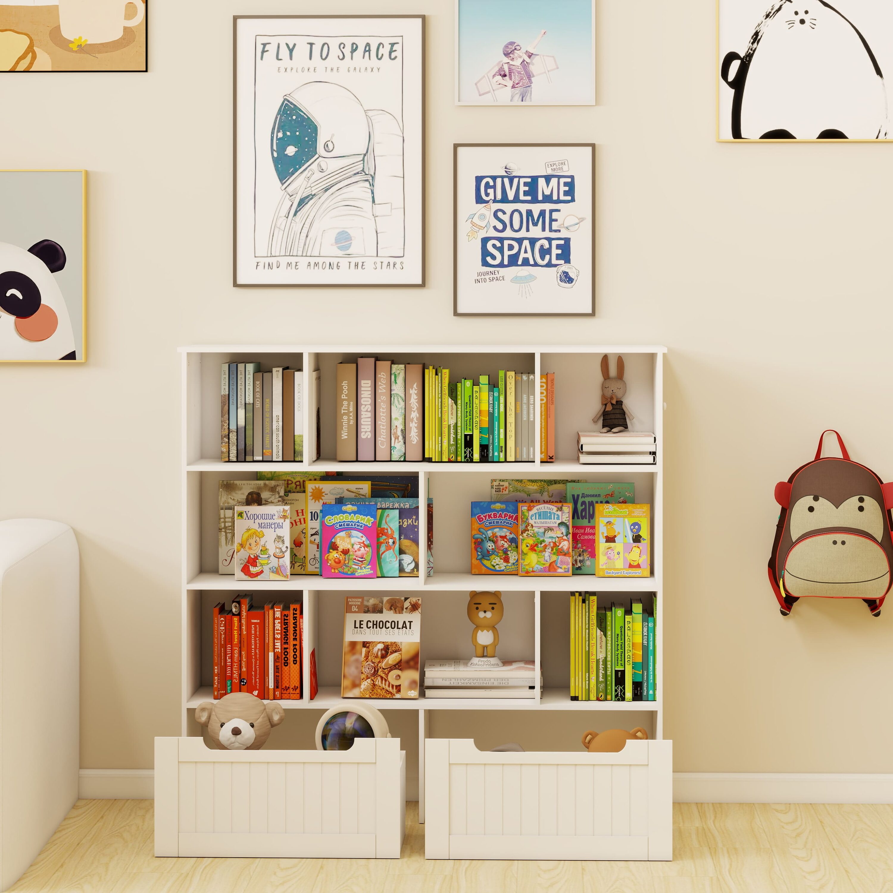 Rbied HCZJ-A105W Kids-Bookcases - View #3