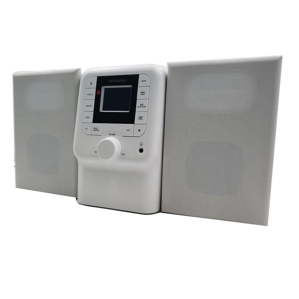 SYLVANIA SRCD2732BT-WHITE Boomboxes-Radios - View #3