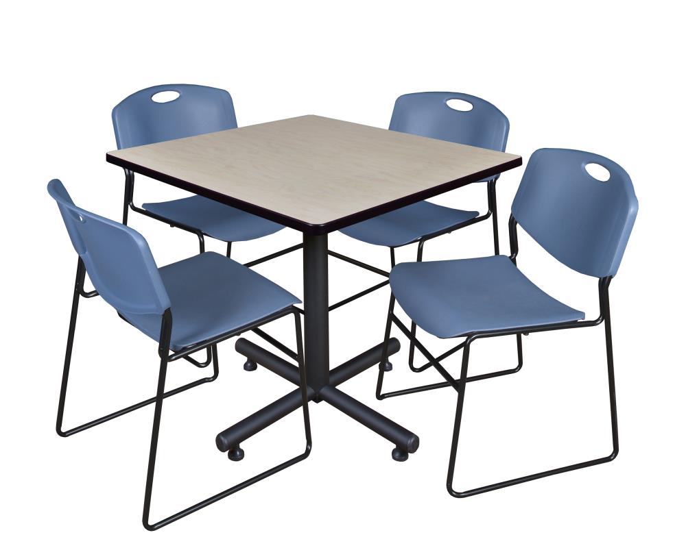 Regency TKB4242PL44BE Breakroom Off-White 4-Person Training Table (42-in W x 29-in H)