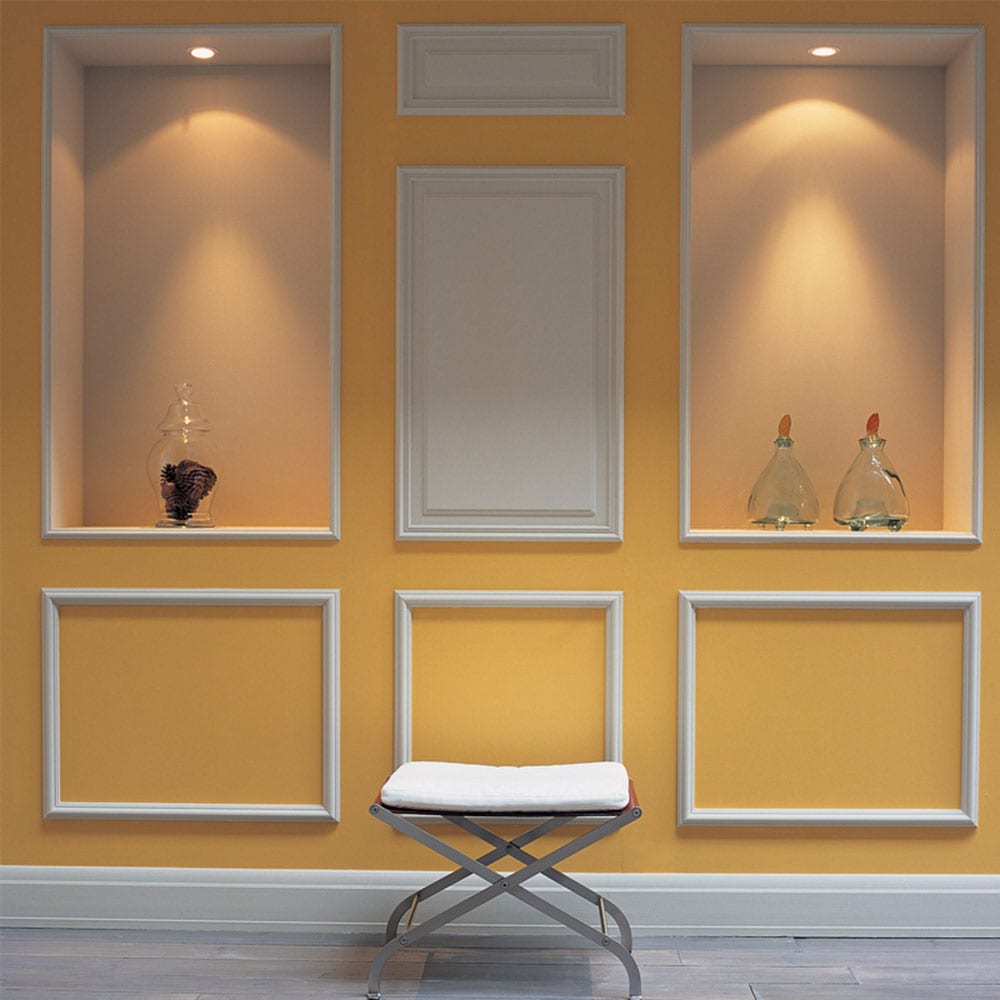 Primed White High-Density Polyurethane Textured Wall Panel