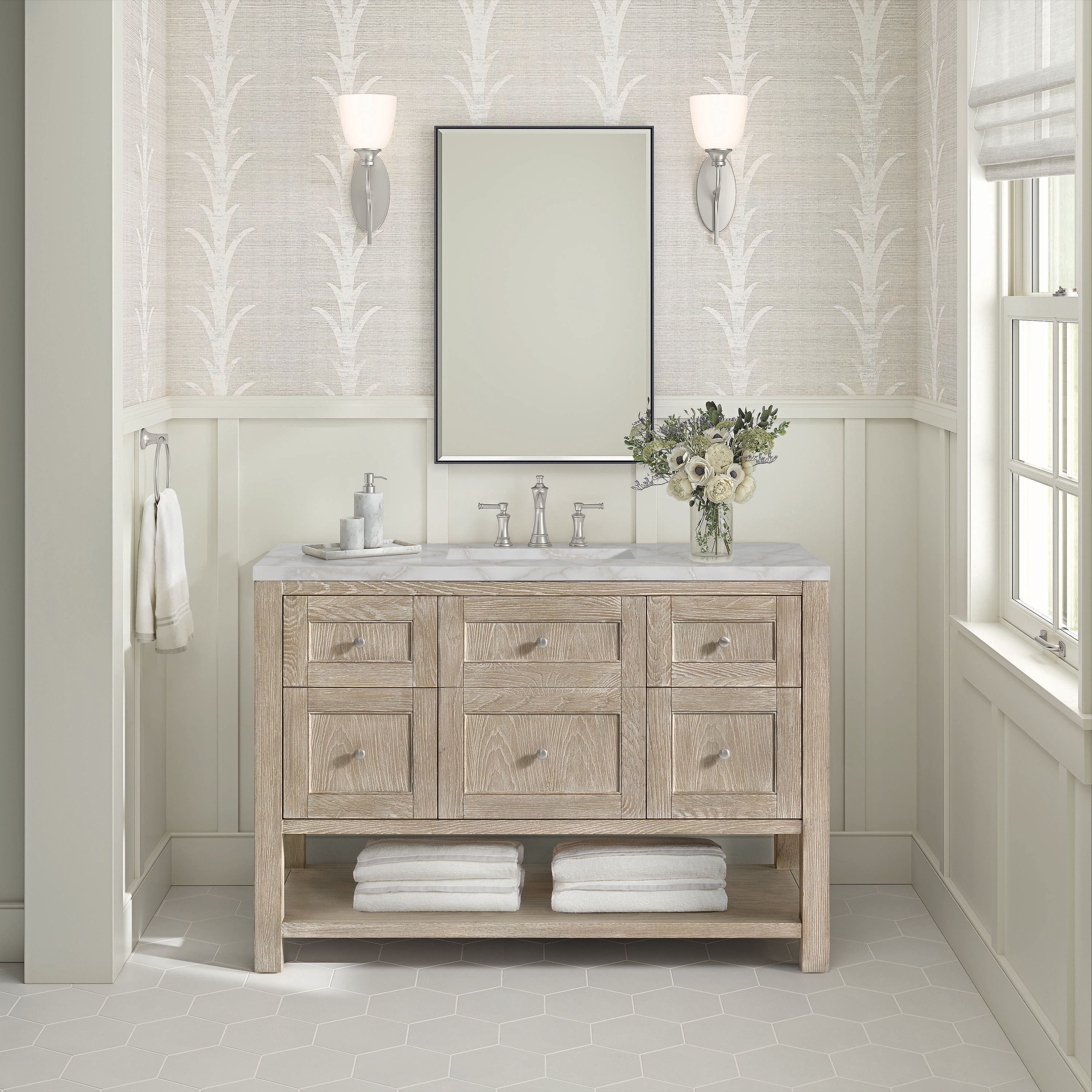 James Martin Vanities 330-V48-WWO-3VSL Bath-Vanity-Combo - View #2