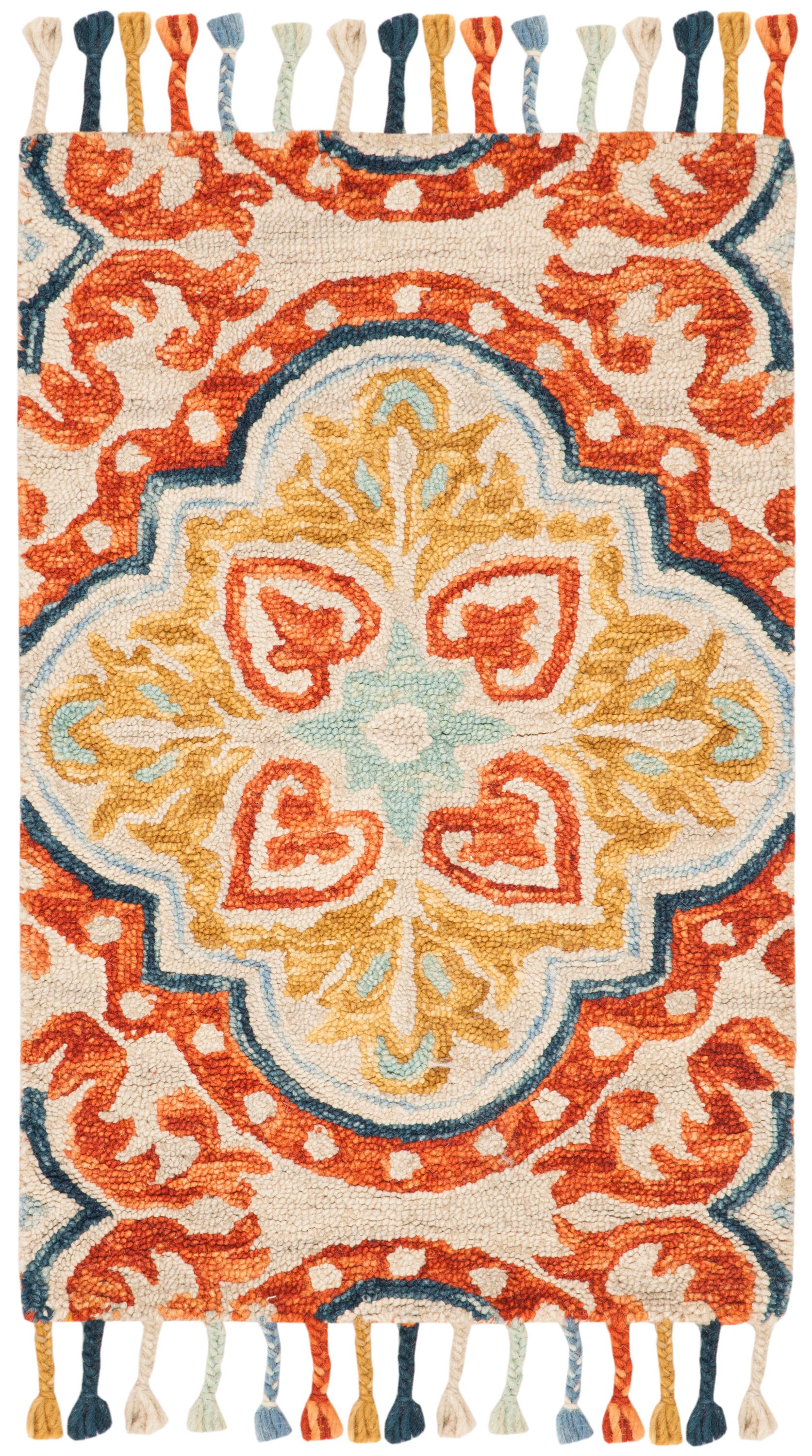 Aspen 217A Beige Rust 2 x 3 Rectangular Area rug