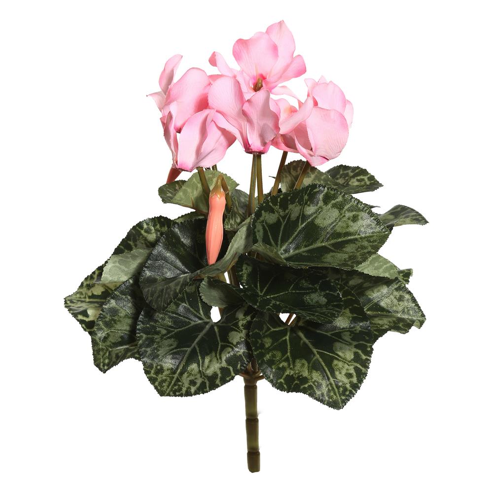 Vickerman FL170703 11-in Pink Indoor Mixed Greenery Artificial Flower