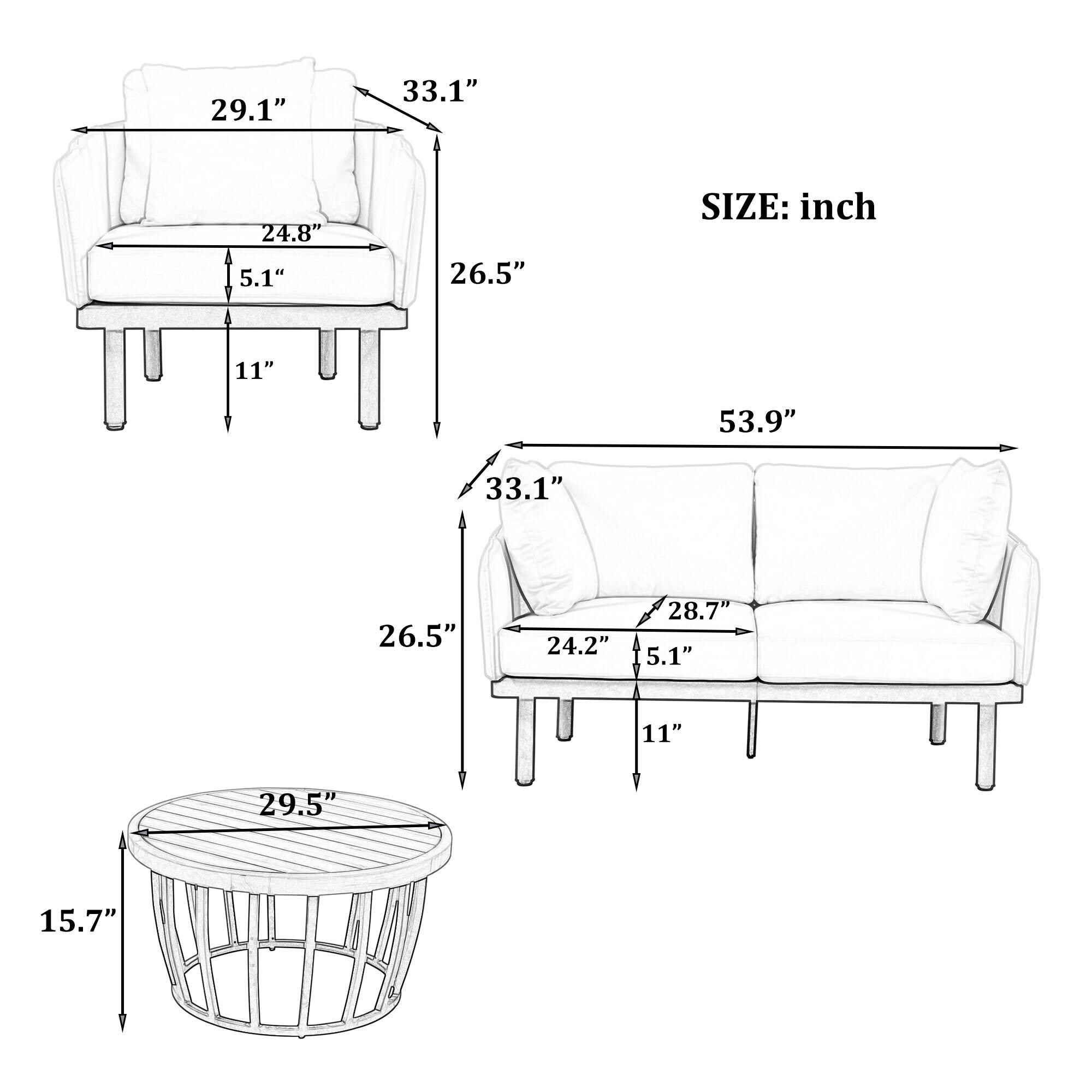 Bayfeve BFTP-12E-PCS Patio-Conversation-Sets - View #10