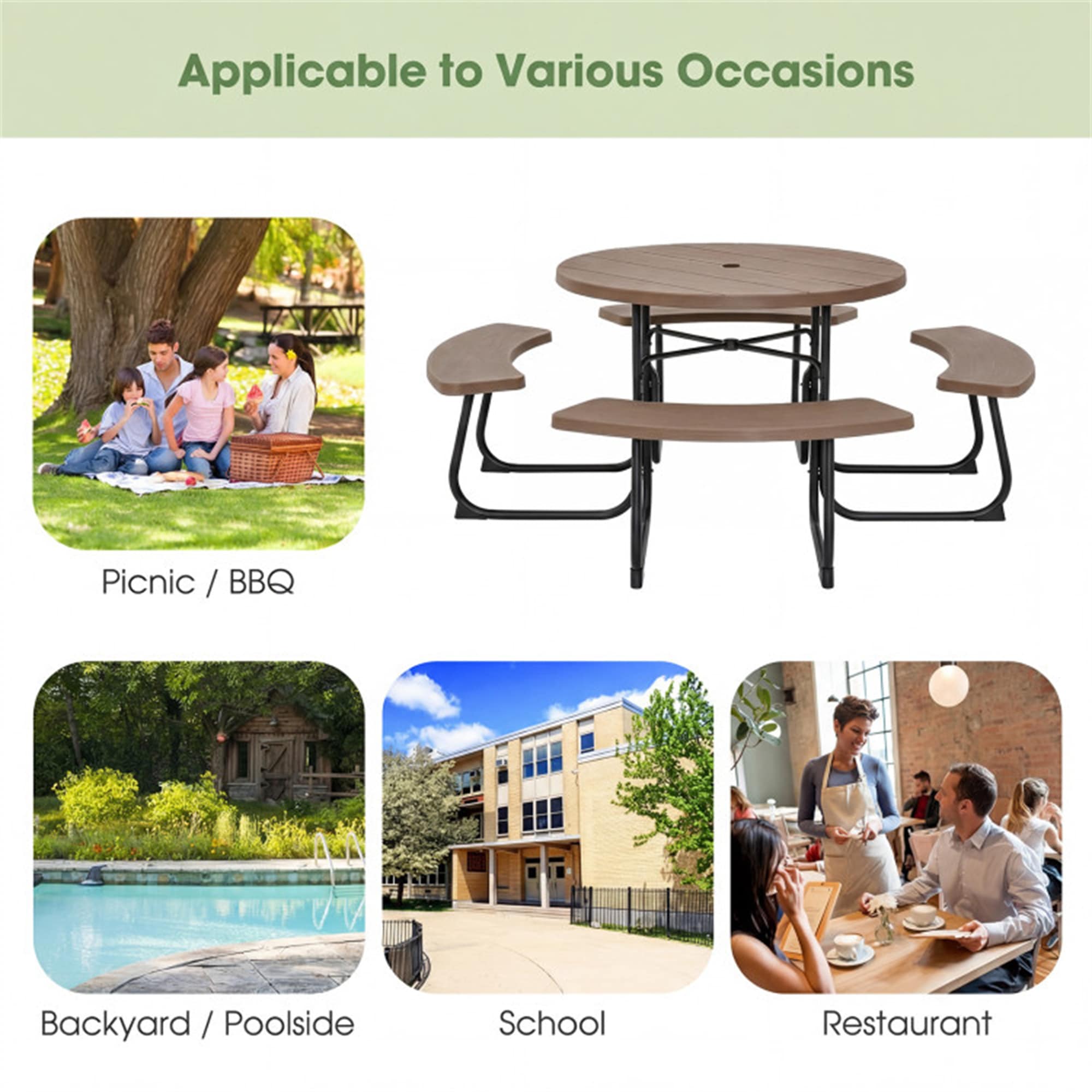BABOOM BOM-021AAE-OR Picnic-Tables - View #10