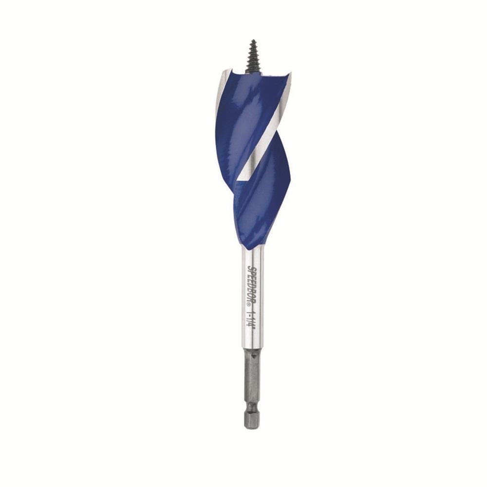 IRWIN 3041009 SPEEDBOR MAX 1-1/4-in x 6-in Woodboring Tri-flute bit Drill Bit