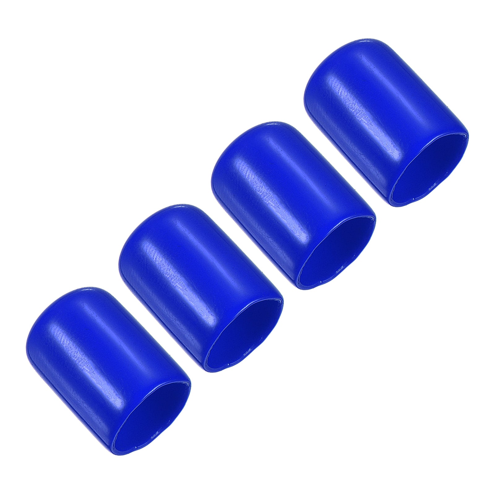 PATIKIL 13mm Pool Tip Cover 4pcs Billiard Cue Tip Protector Rubber Pool Cue Tips Head Tool Snooker Accessory for Billiard Club Blue
