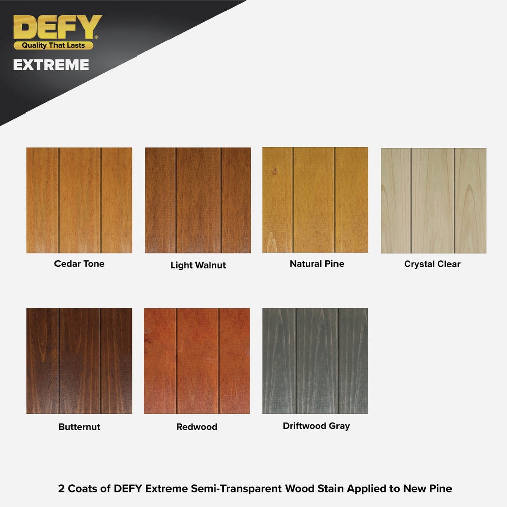DEFY Extreme Semi-Transparent Exterior Wood Stain Natural Pine 5