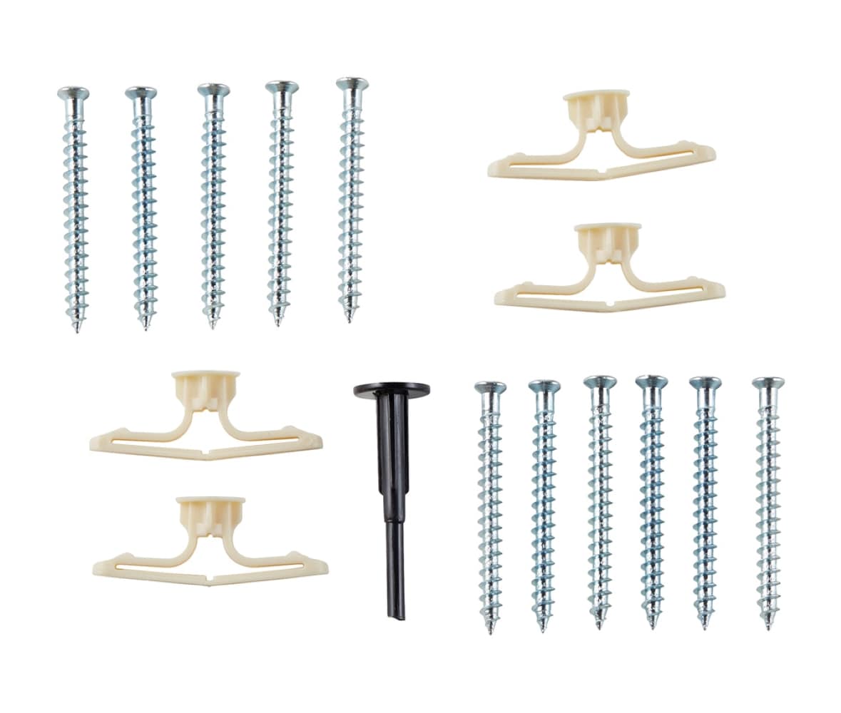 Rubbermaid 1784975 FastTrack Garage 16 -Piece Satin Nickel Steel Multipurpose Hardware