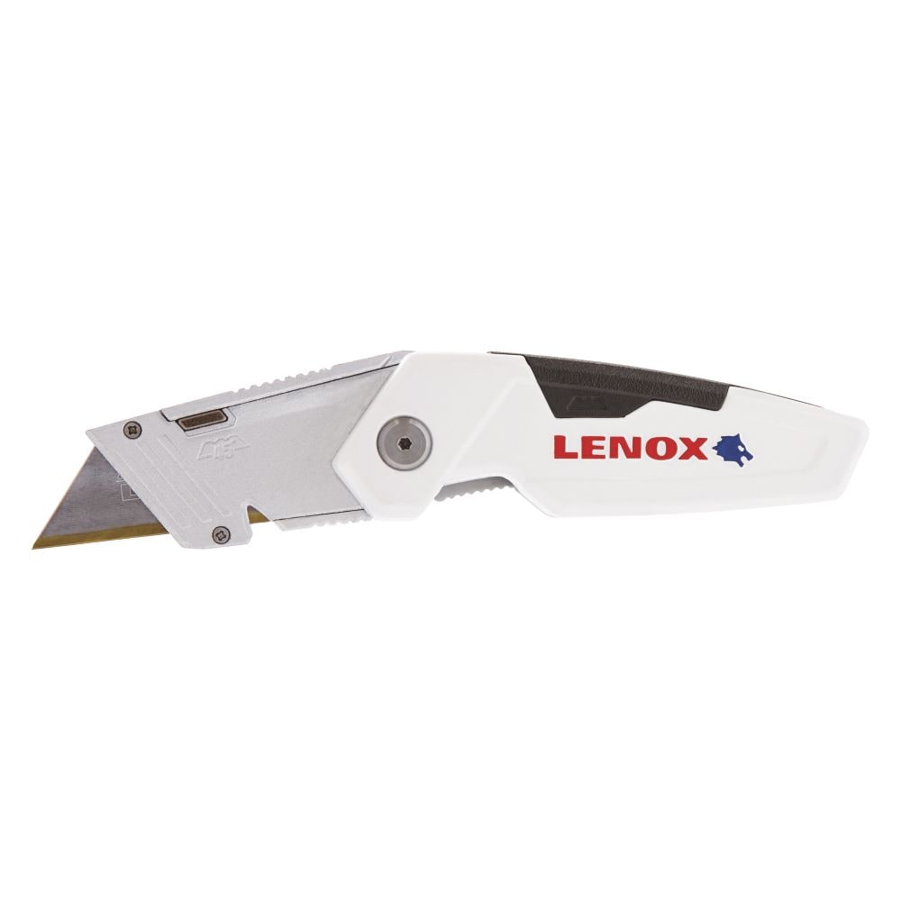 LENOX 1953891 3/4-in 3-Blade Folding Utility Knife with On Tool Blade Storage