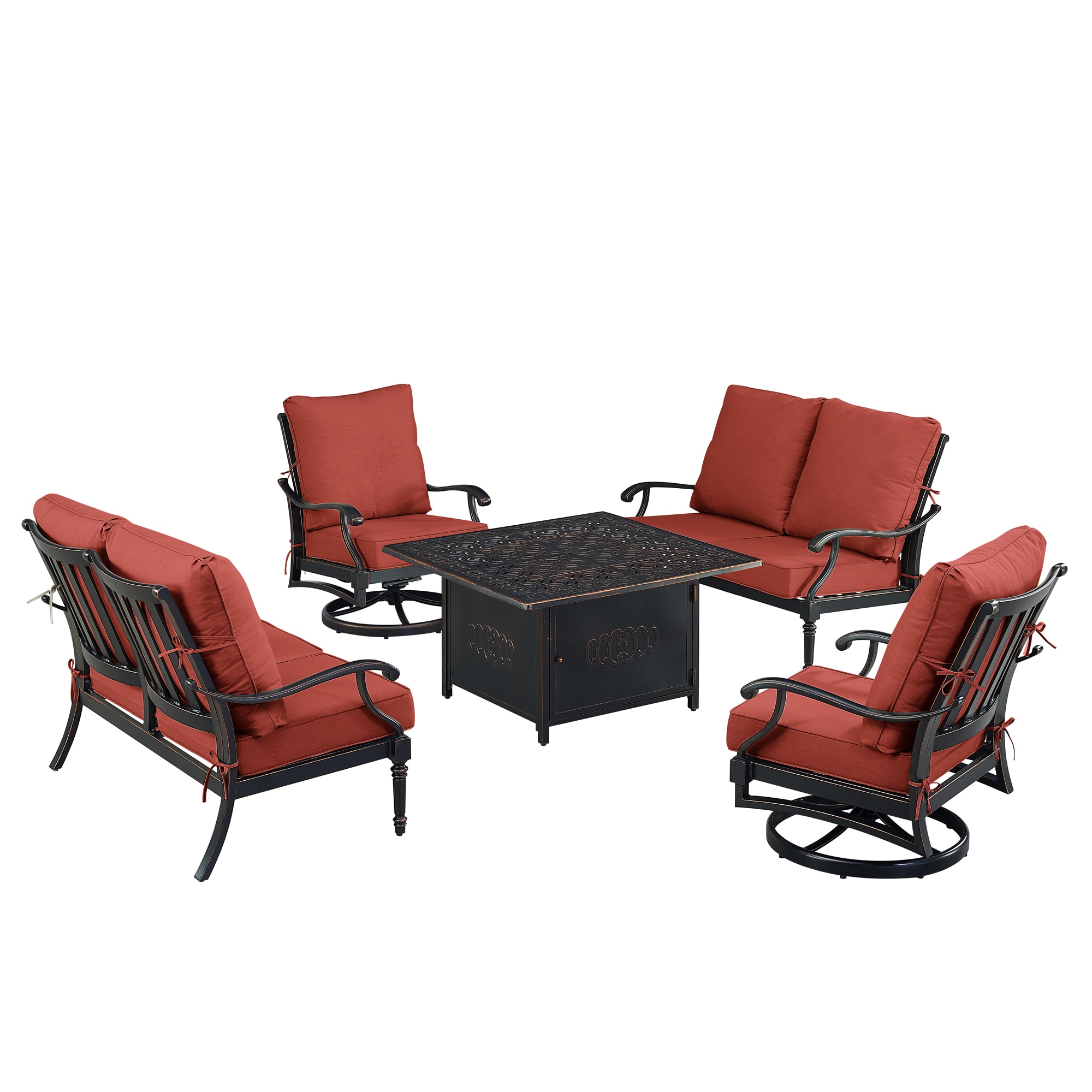 Oakland Living SHACO2LS2CHRONINRDCU Patio-Conversation-Sets - View #4