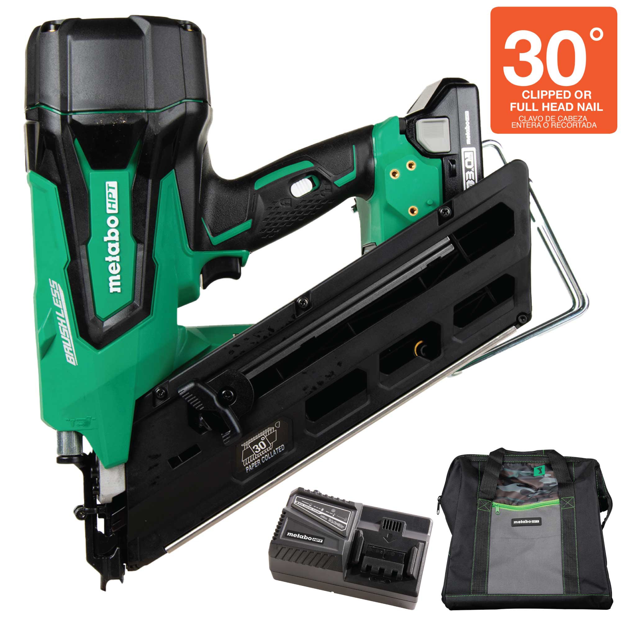 Metabo HPT 3.5-in 30-Degree Cordless Framing Nailer (Battery  Charger  Included) in the Framing Nailers department at
