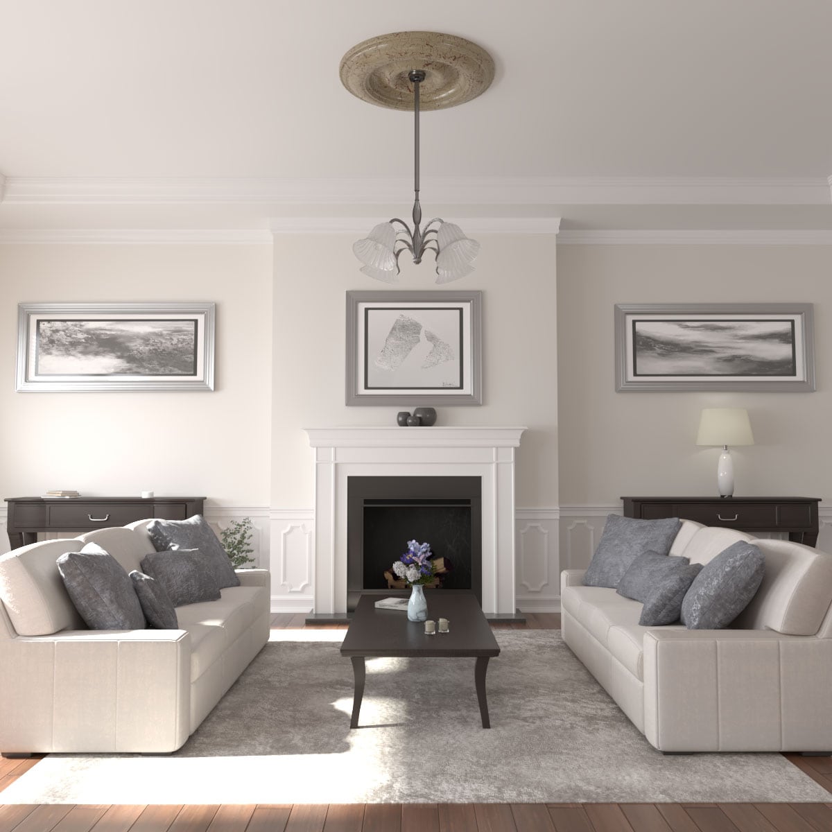 Ekena Millwork CM44CLGDC Ceiling-Medallions - View #4