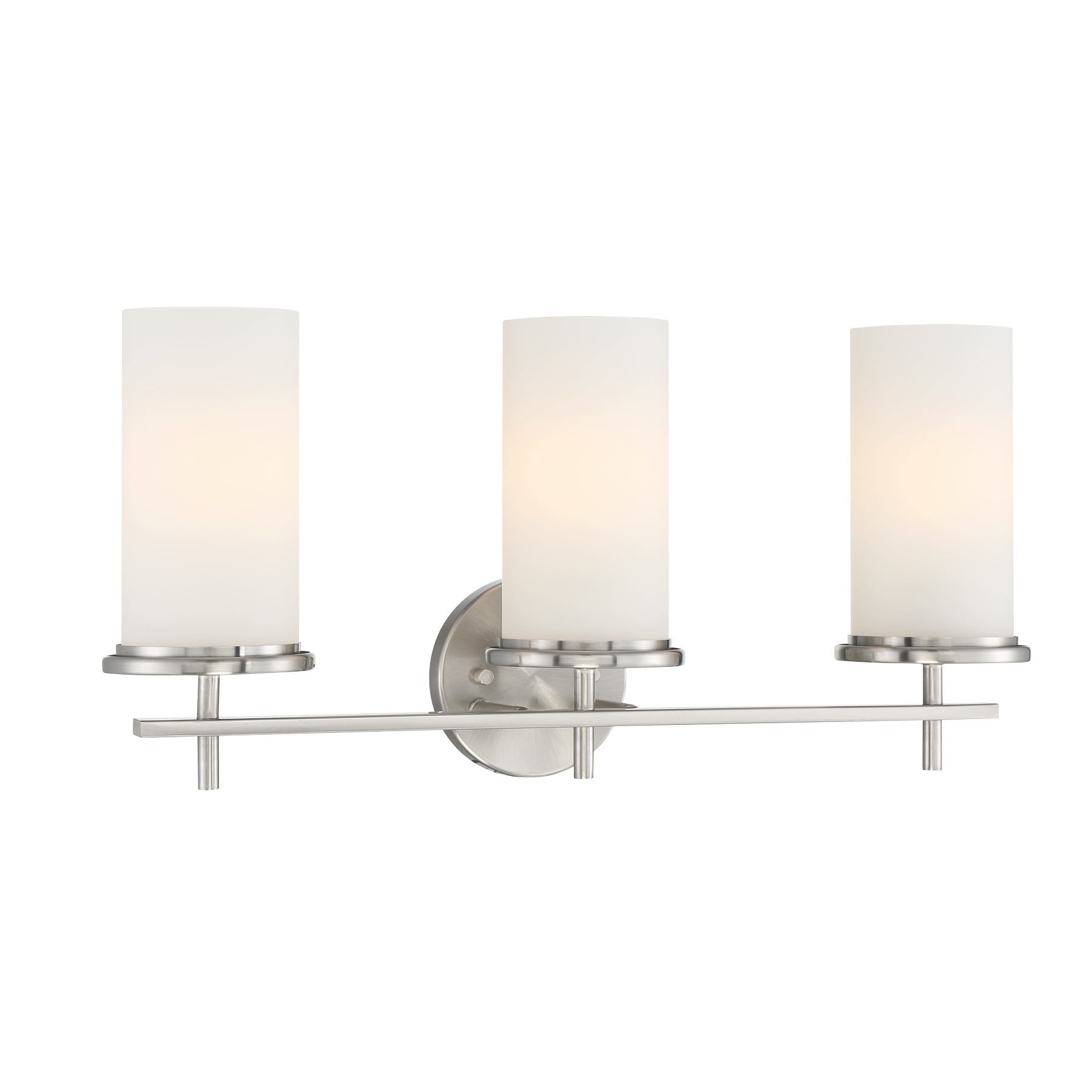 Minka Lavery 4093-84 Haisley 23-in 3 -Light Brushed Nickel Transitional Vanity light bar