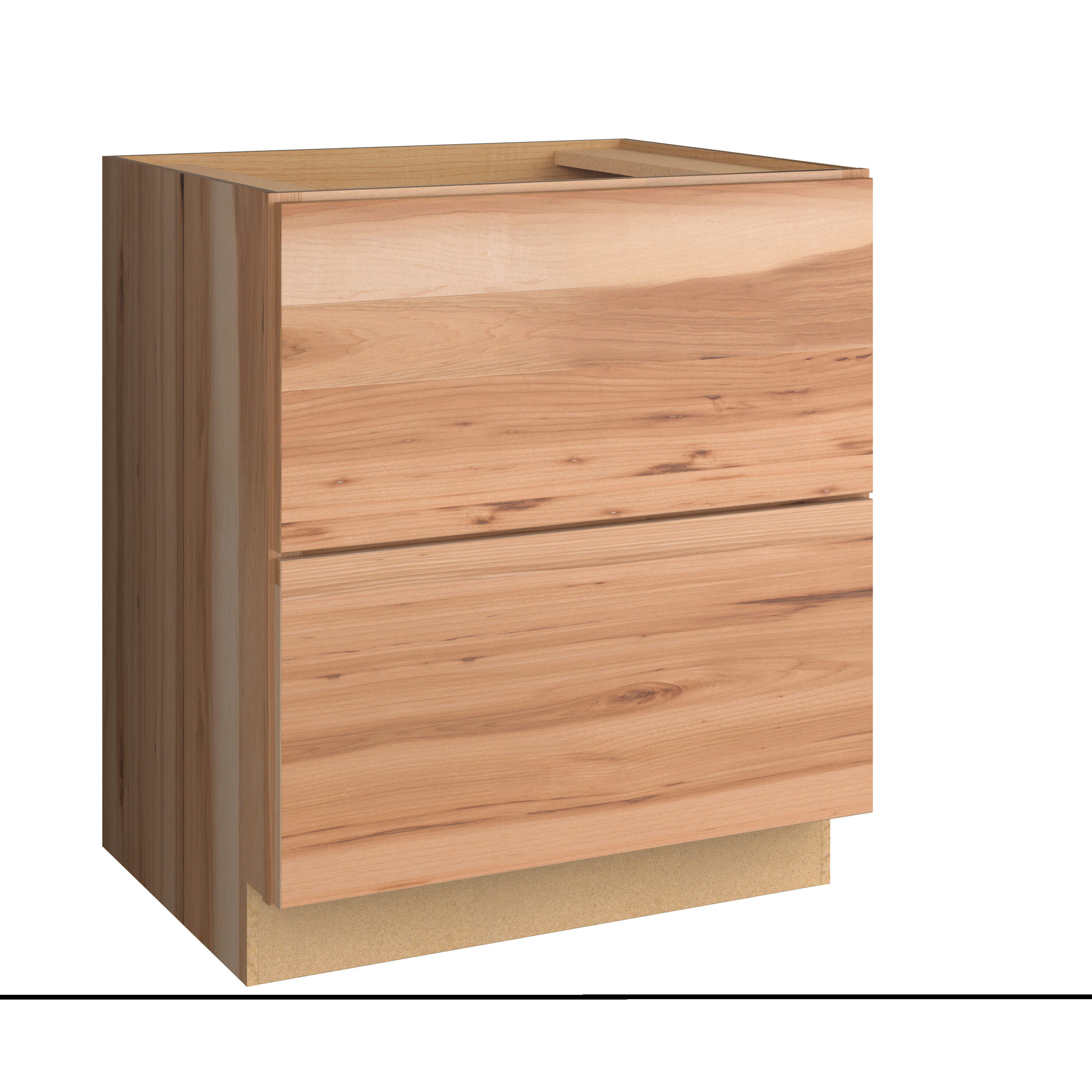 Project Source DB30-2H Branson 30-in W x 34.5-in H x 24-in D Hickory 2 -Drawers Drawer Base Fully assembled Cabinet