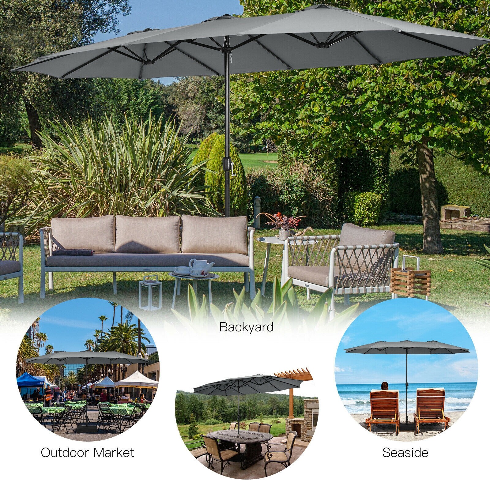 WELLFOR TDG10287CF Umbrellas-2 - View #3