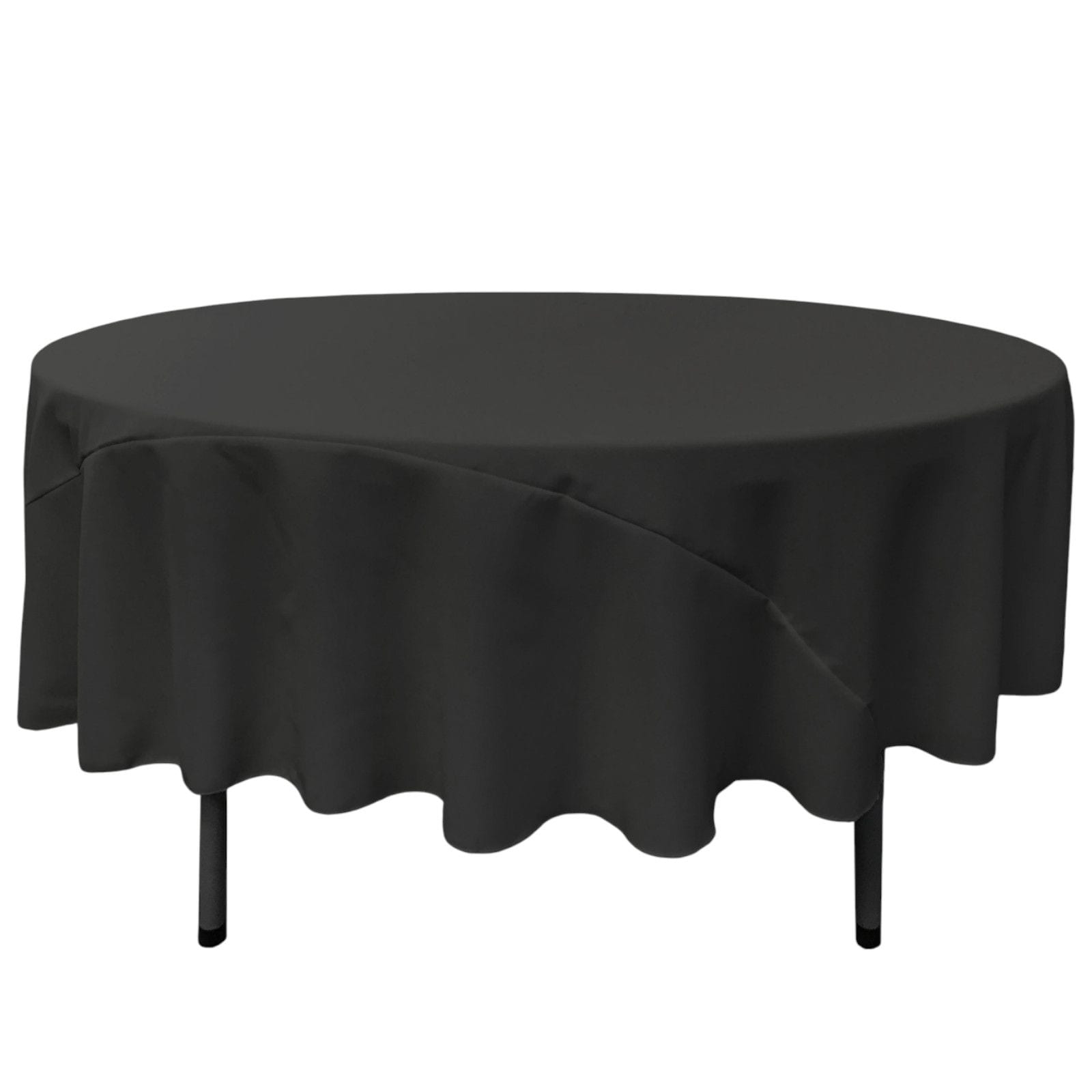 Slickblue Round Dining Room Polyester Poplin Table Cover for 90 Inch Round Table Multiple Color Options