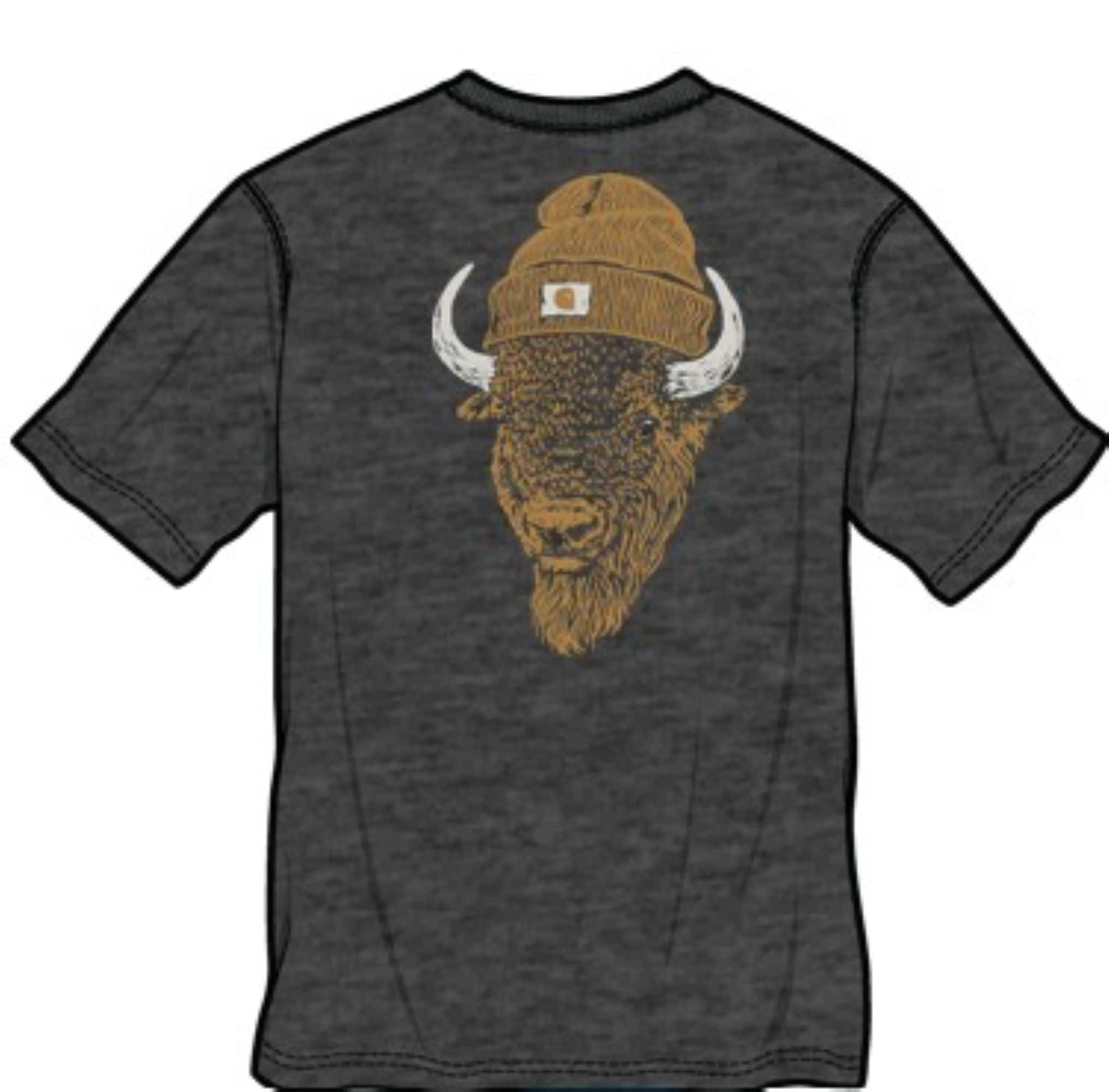 Carhartt Men's Gray Light weight Jersey Short sleeve Graphic T