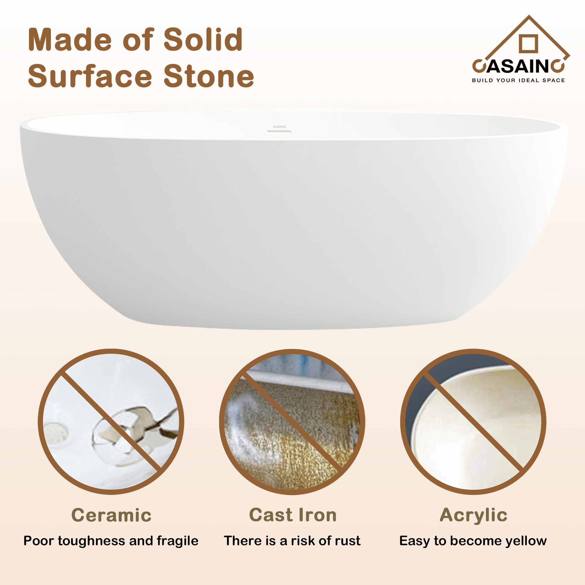 CASAINC CA-TC-7414 bathtubs - View #6