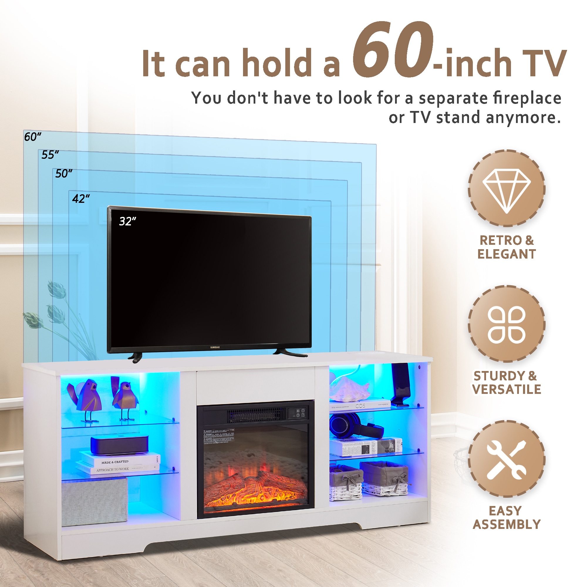 Sunrinx MG8-FP-08 Electric-Fireplaces - View #4