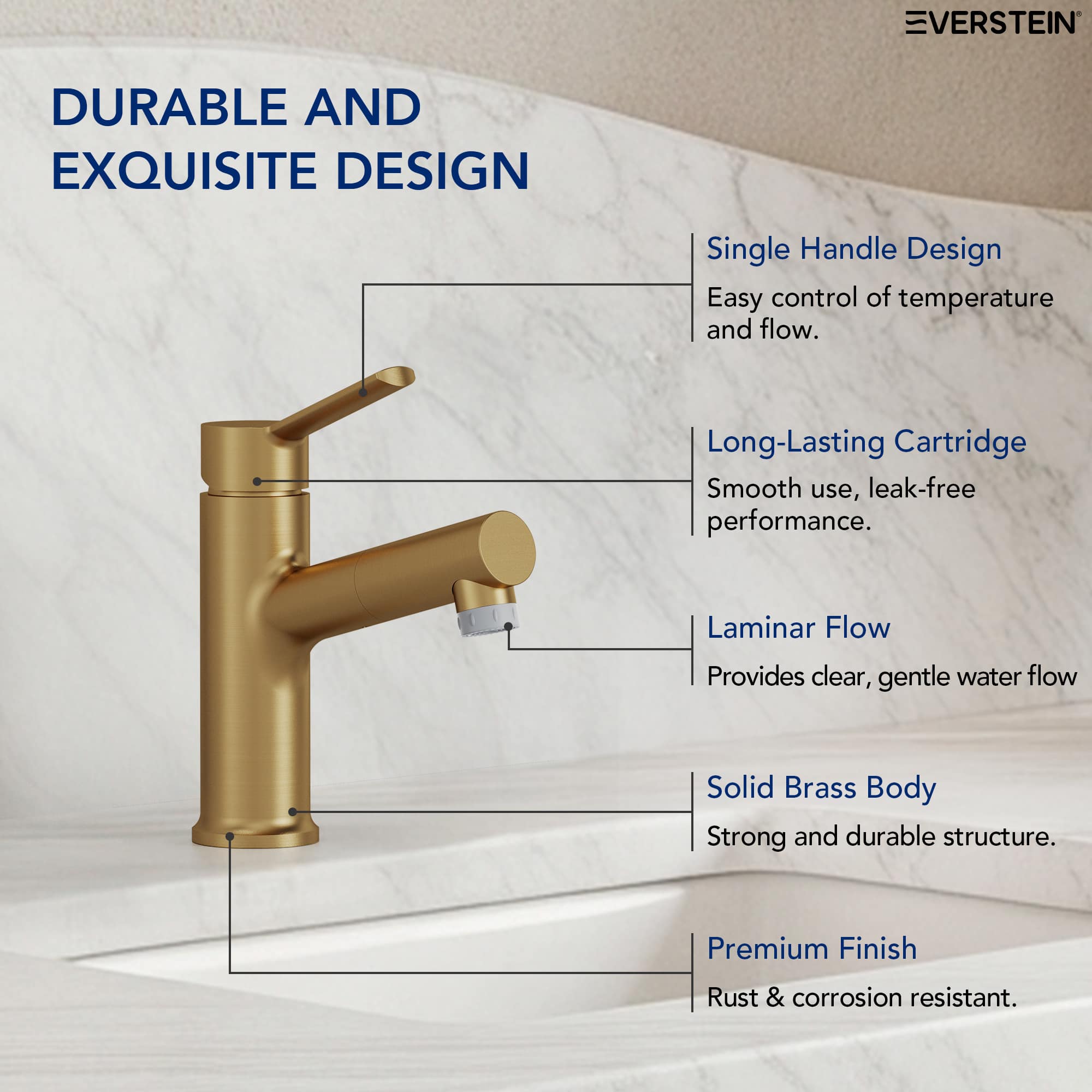 EVERSTEIN SFS-1181-GD Lavatory-Faucets - View #11