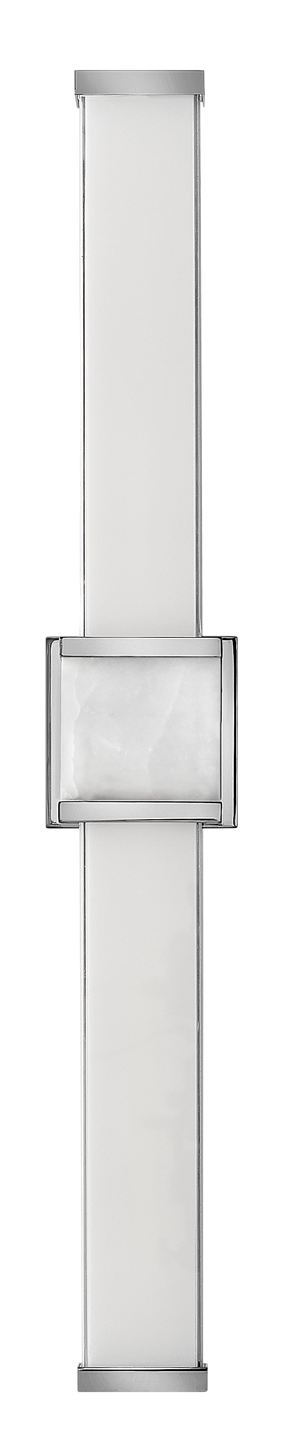 Pietra Chrome 30" Integrated LED Vanity Light with Natural Stone