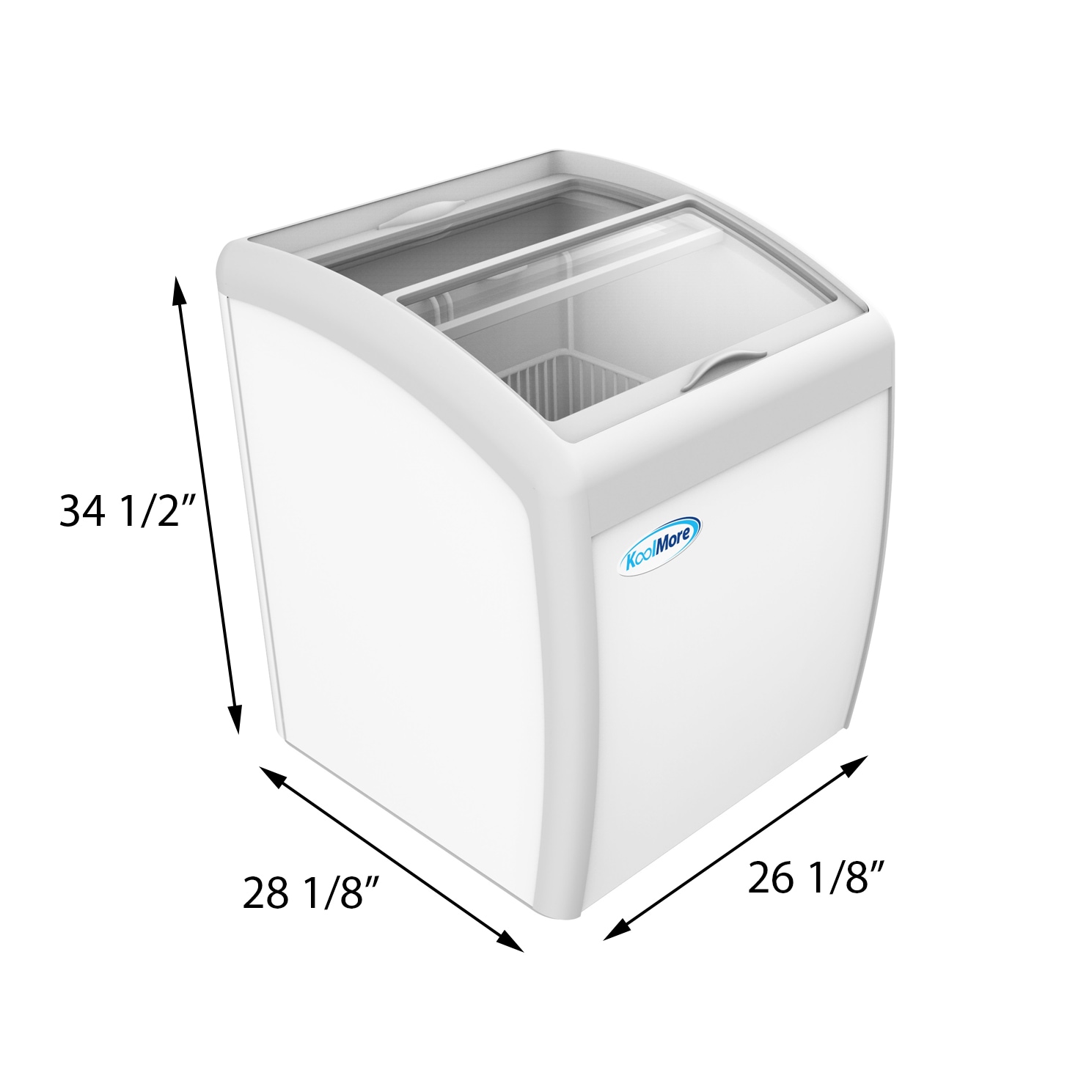 KoolMore 9-cu ft Manual Commercial Freezer (White)