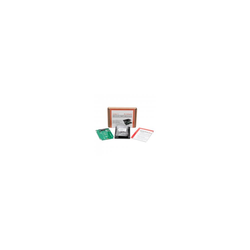 Syba RTL332542 SYBA SY-ADA40092 2.5 in. SATA III to M.2- NGFF SSD Enclosure with Complete Screw Set