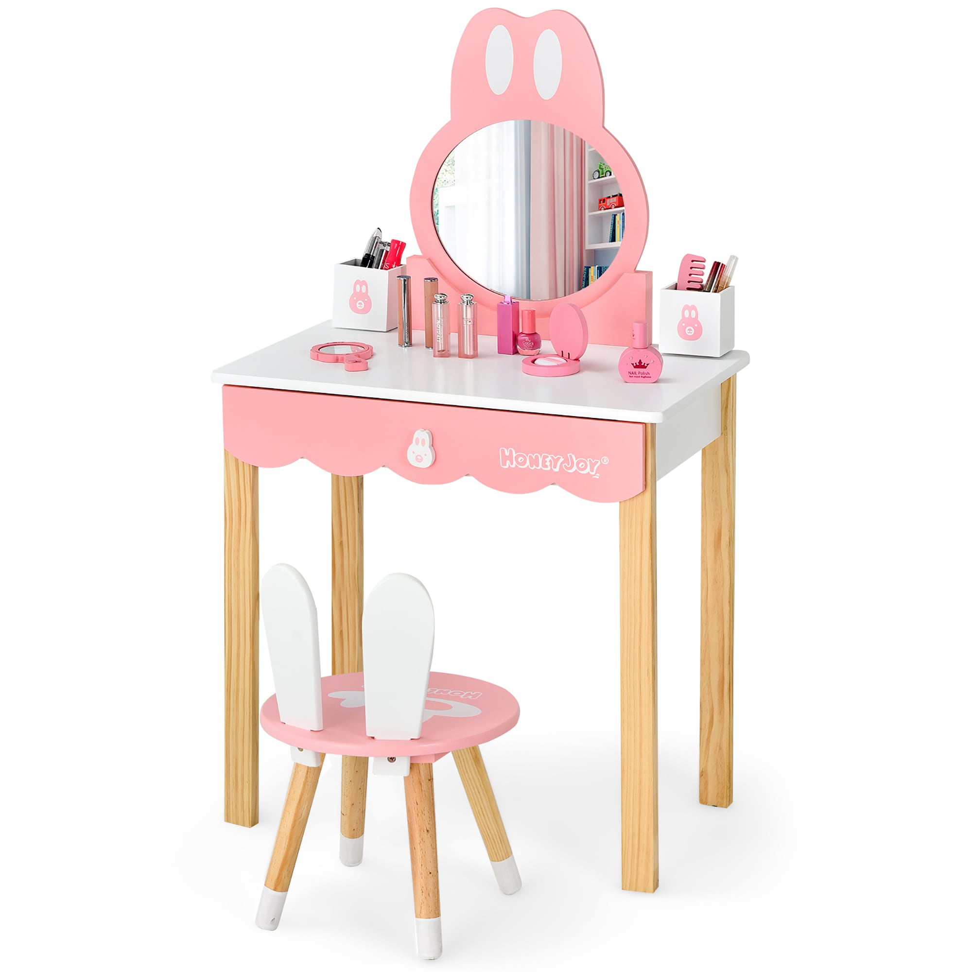 Costway SXL00049 13.5-in White Makeup Vanity