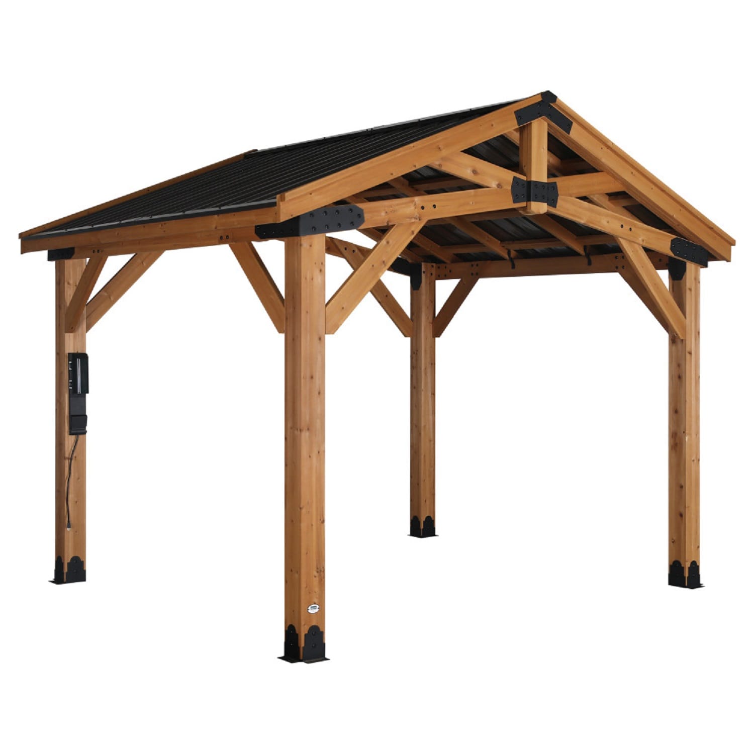 Norwood 12x10 Cedar and Steel Outdoor Gazebo