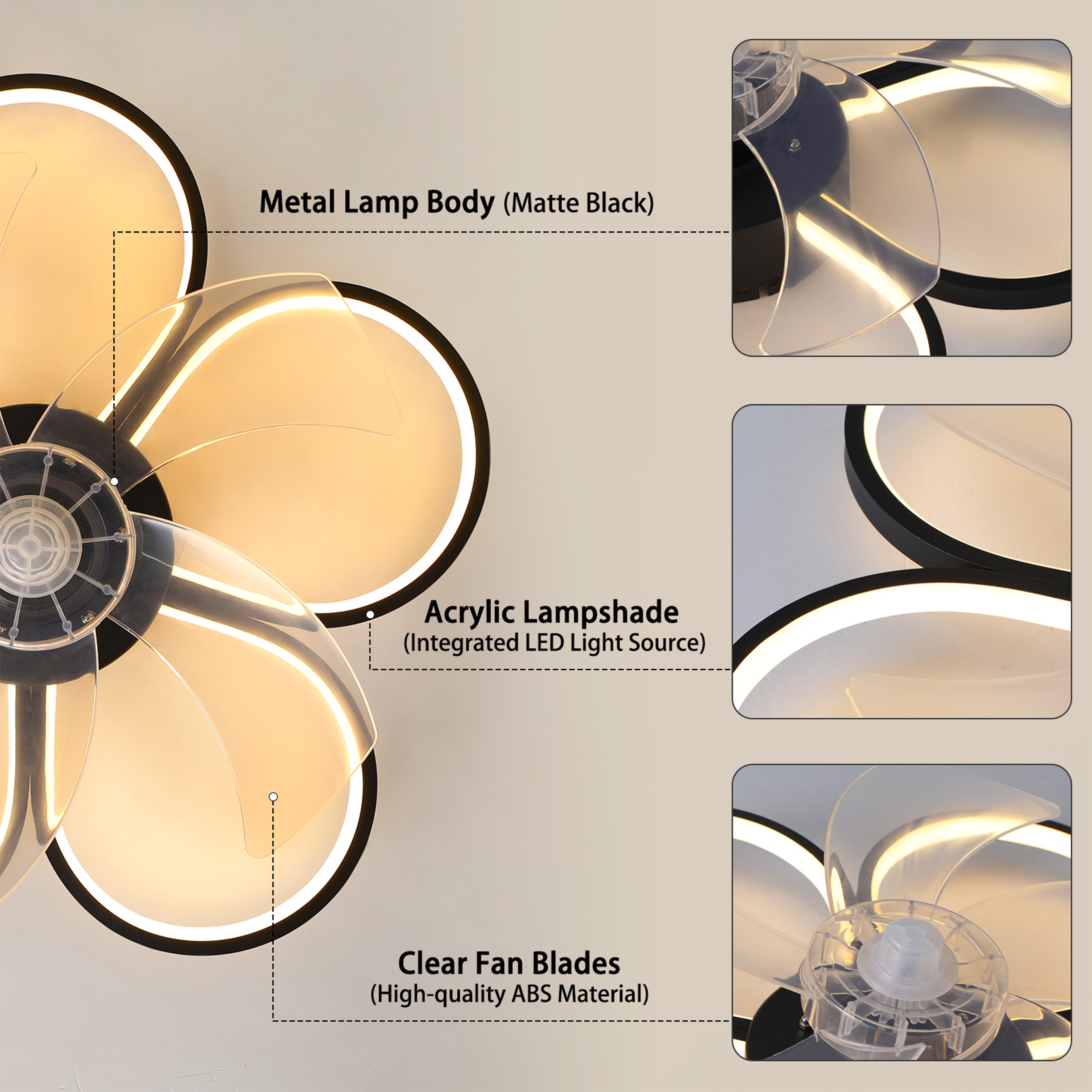 GoYeel ZF005BL Ceiling-Fans - View #6