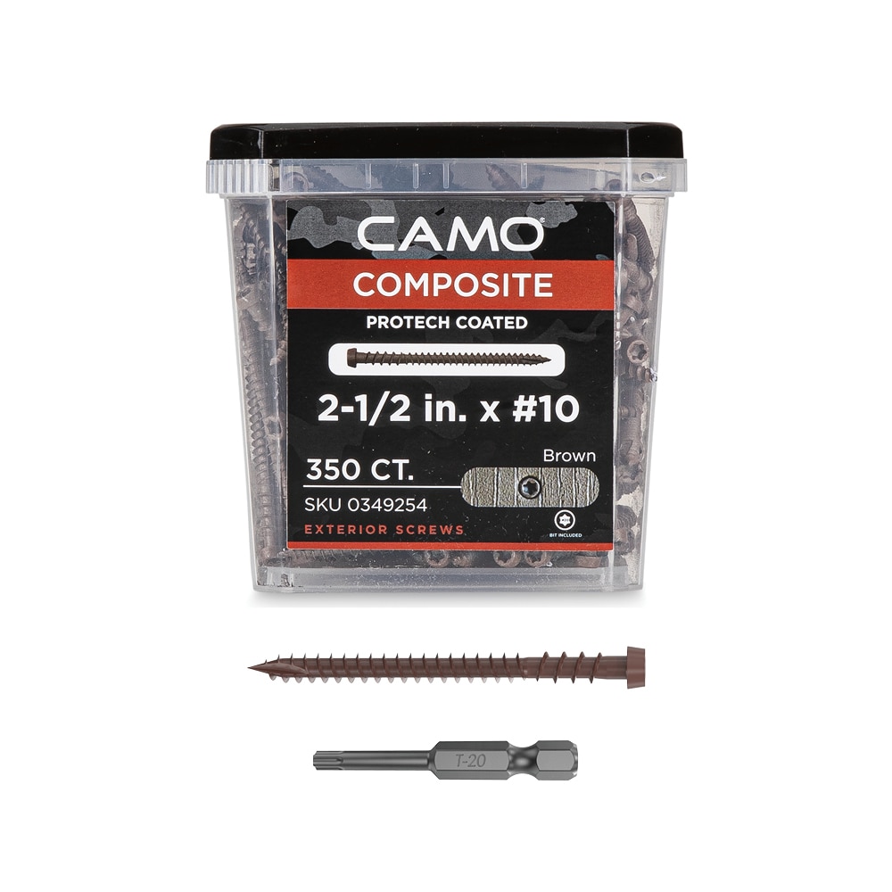 CAMO 0349254 #10 x 2-1/2-in Composite Deck Screws ( 350 -Per Box )