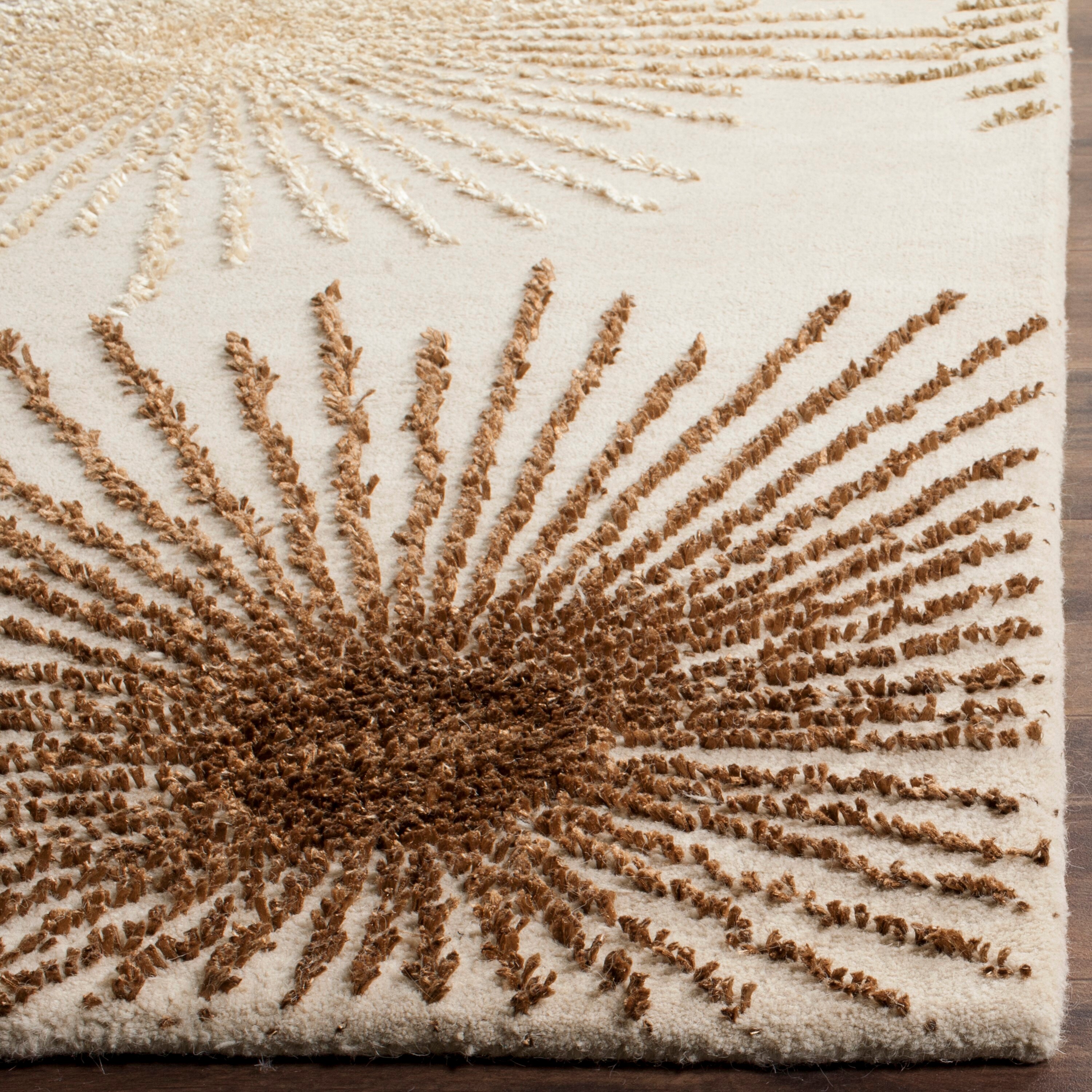 Safavieh Soho Starburst 2 X 10 Wool Rust Indoor Abstract Runner Rug in the  Rugs department at